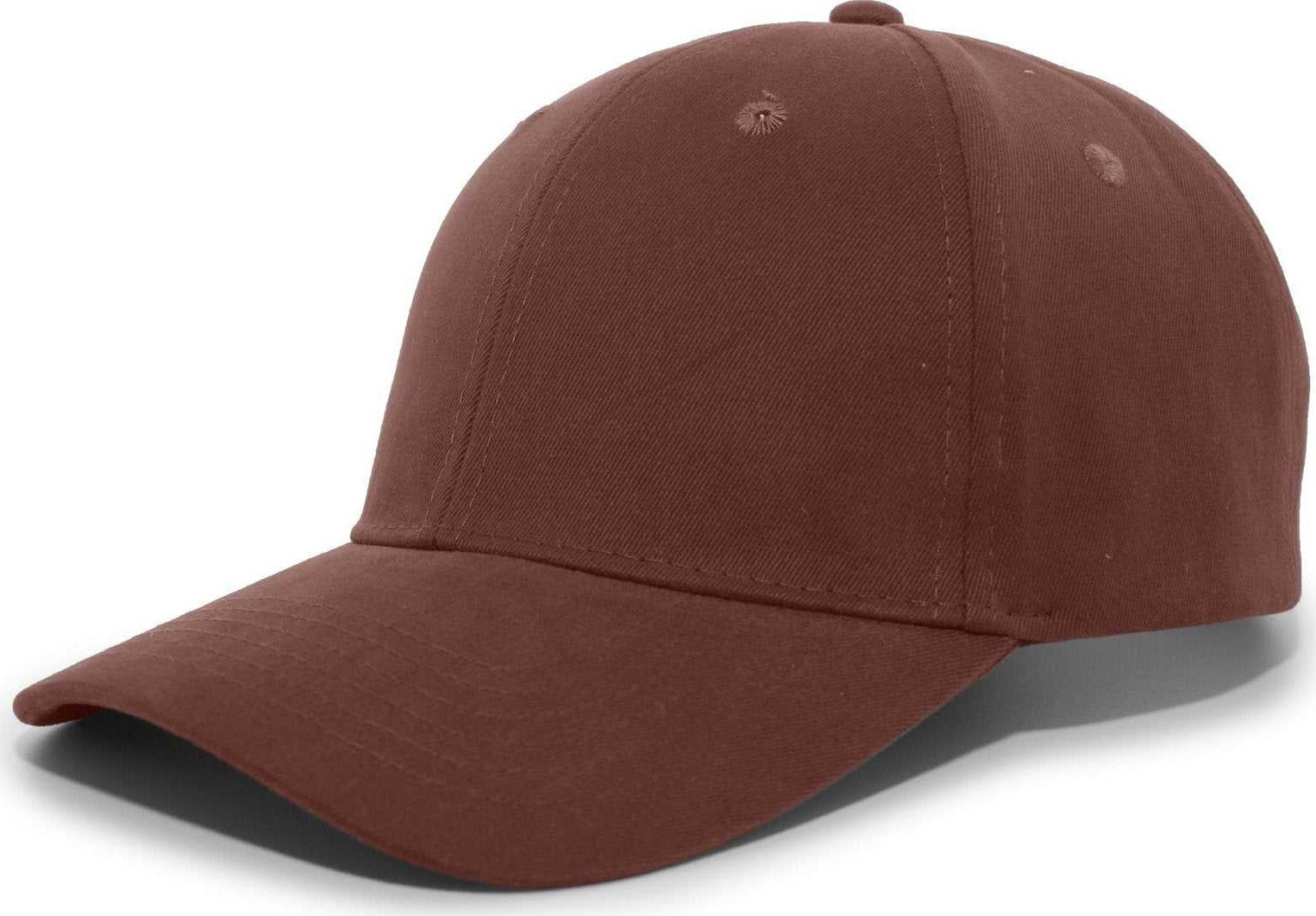Pacific Headwear 101C Brushed Cotton Hook-and-Loop Cap - Brown - HIT a Double