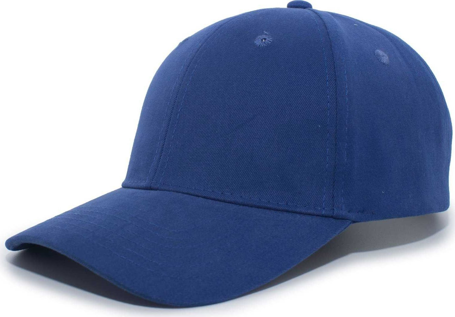 Pacific Headwear 101C Brushed Cotton Hook-and-Loop Cap - Royal - HIT a Double