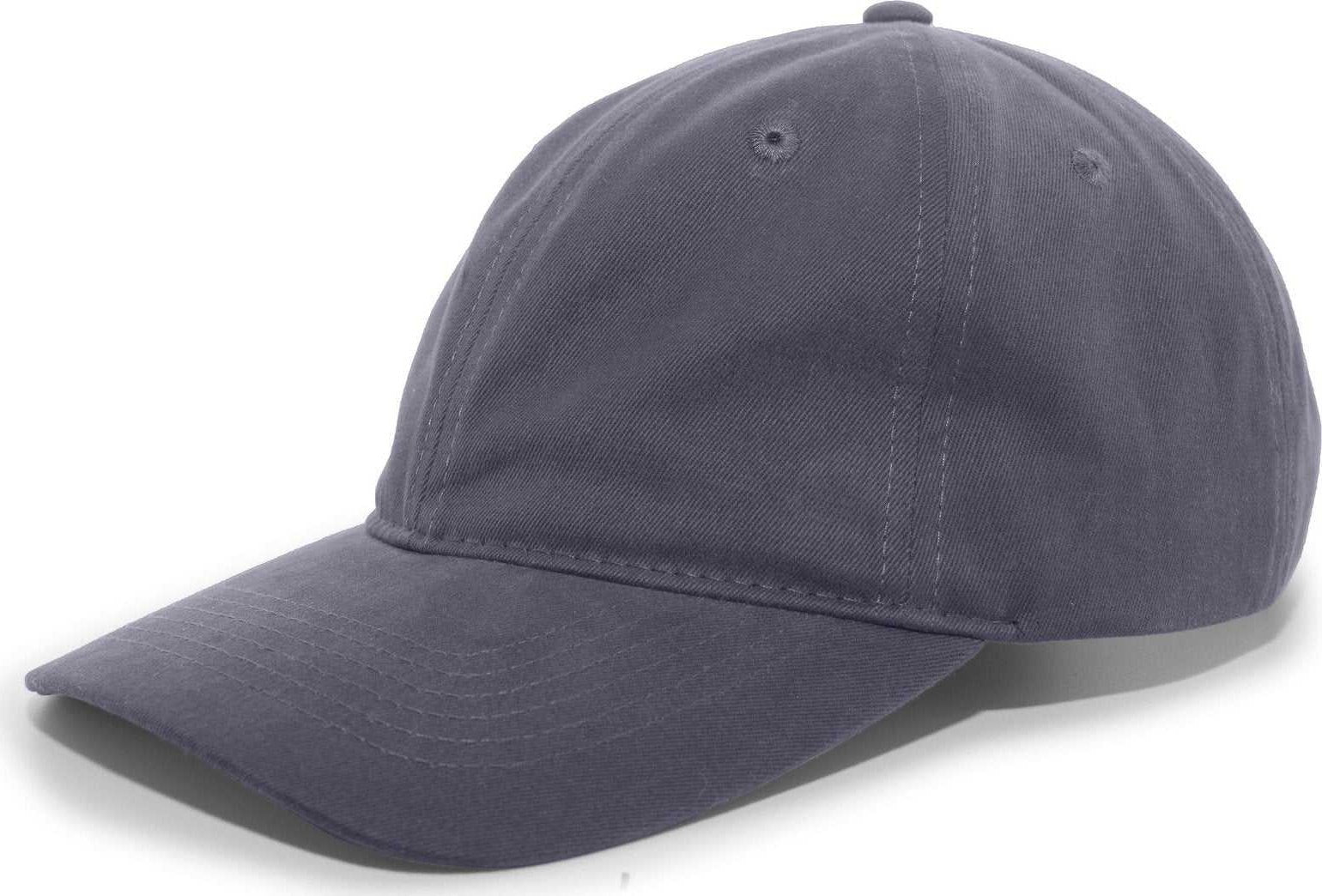 Pacific Headwear 201C Brushed Cotton Twill Buckle Back Cap - Graphite - HIT a Double