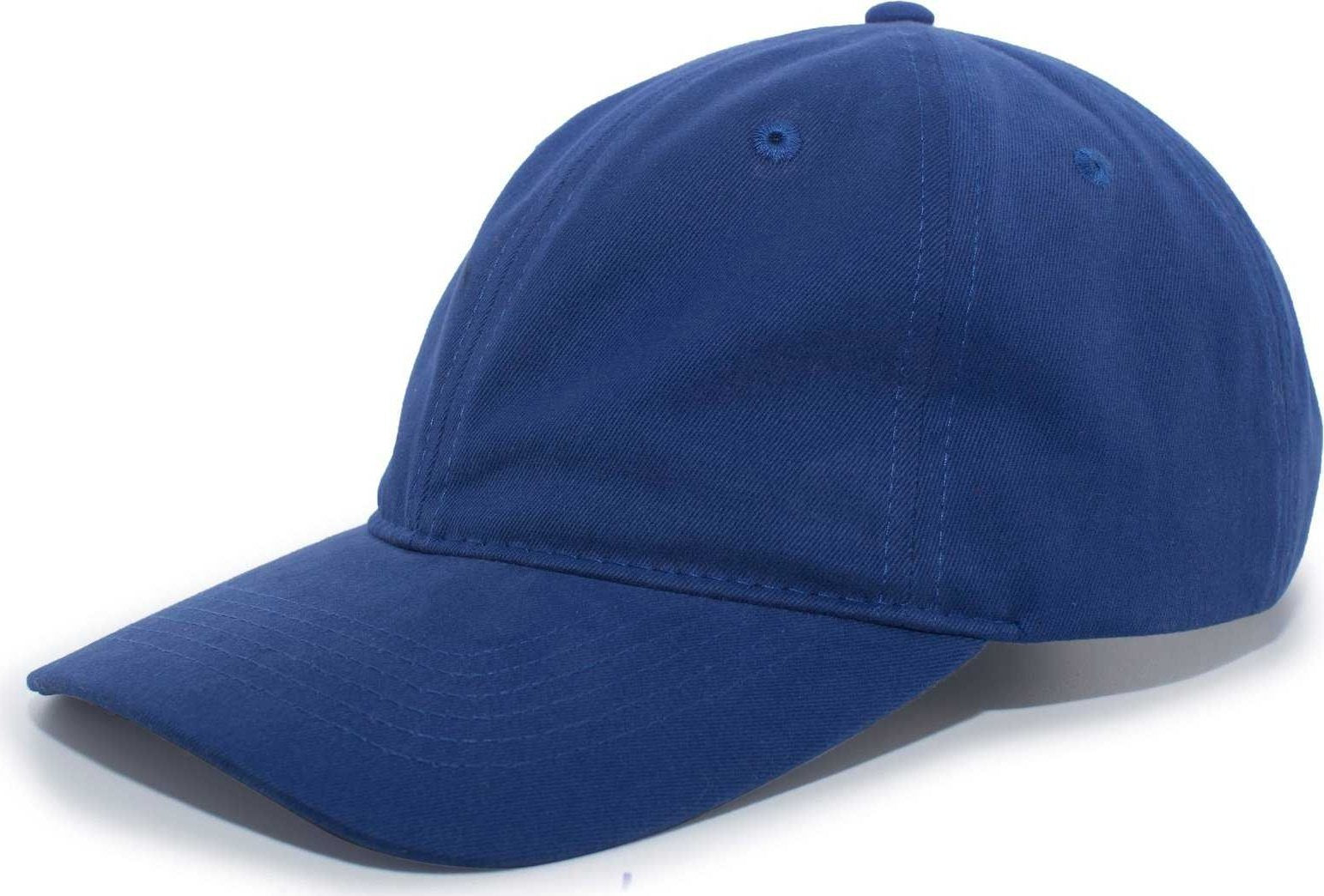 Pacific Headwear 201C Brushed Cotton Twill Buckle Back Cap - Royal - HIT a Double