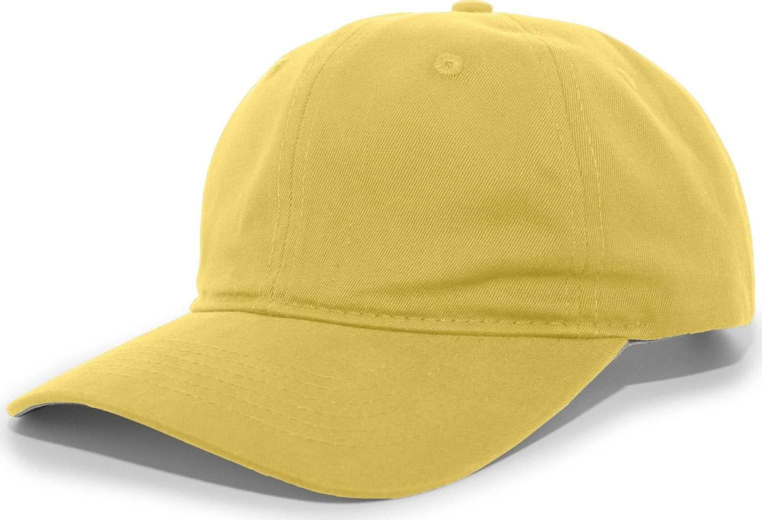 Pacific Headwear 220C Brushed Cotton Twill Hook-and-Loop Cap - Yellow - HIT a Double