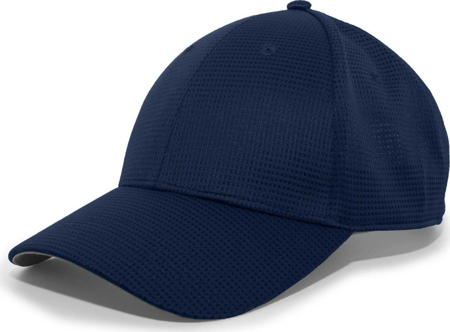Pacific Headwear 285C Air-Tech Performance Hook-and-Loop Cap - Navy - HIT a Double