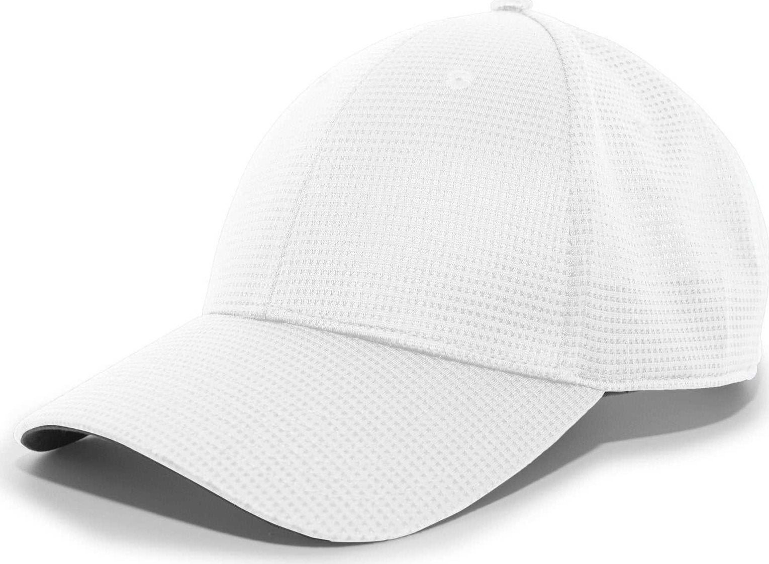 Pacific Headwear 285C Air-Tech Performance Hook-and-Loop Cap - White - HIT a Double