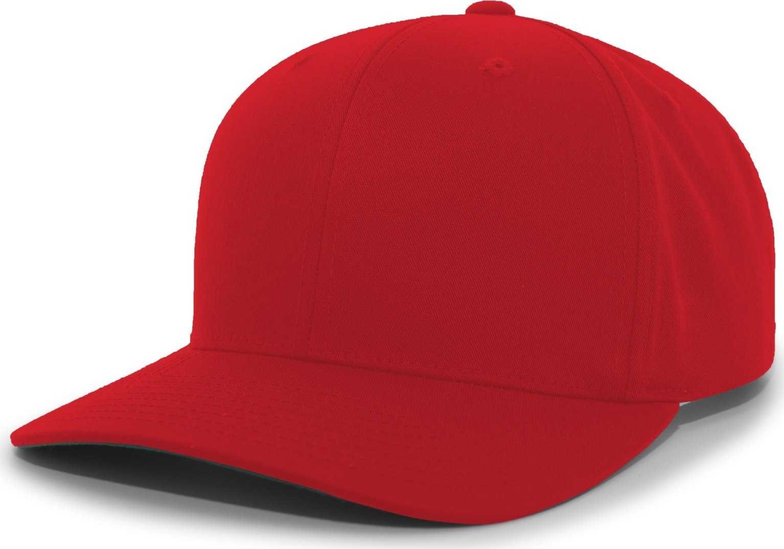Pacific Headwear 302C Cotton Blend Hook-and-Loop Cap - Cardinal - HIT a Double