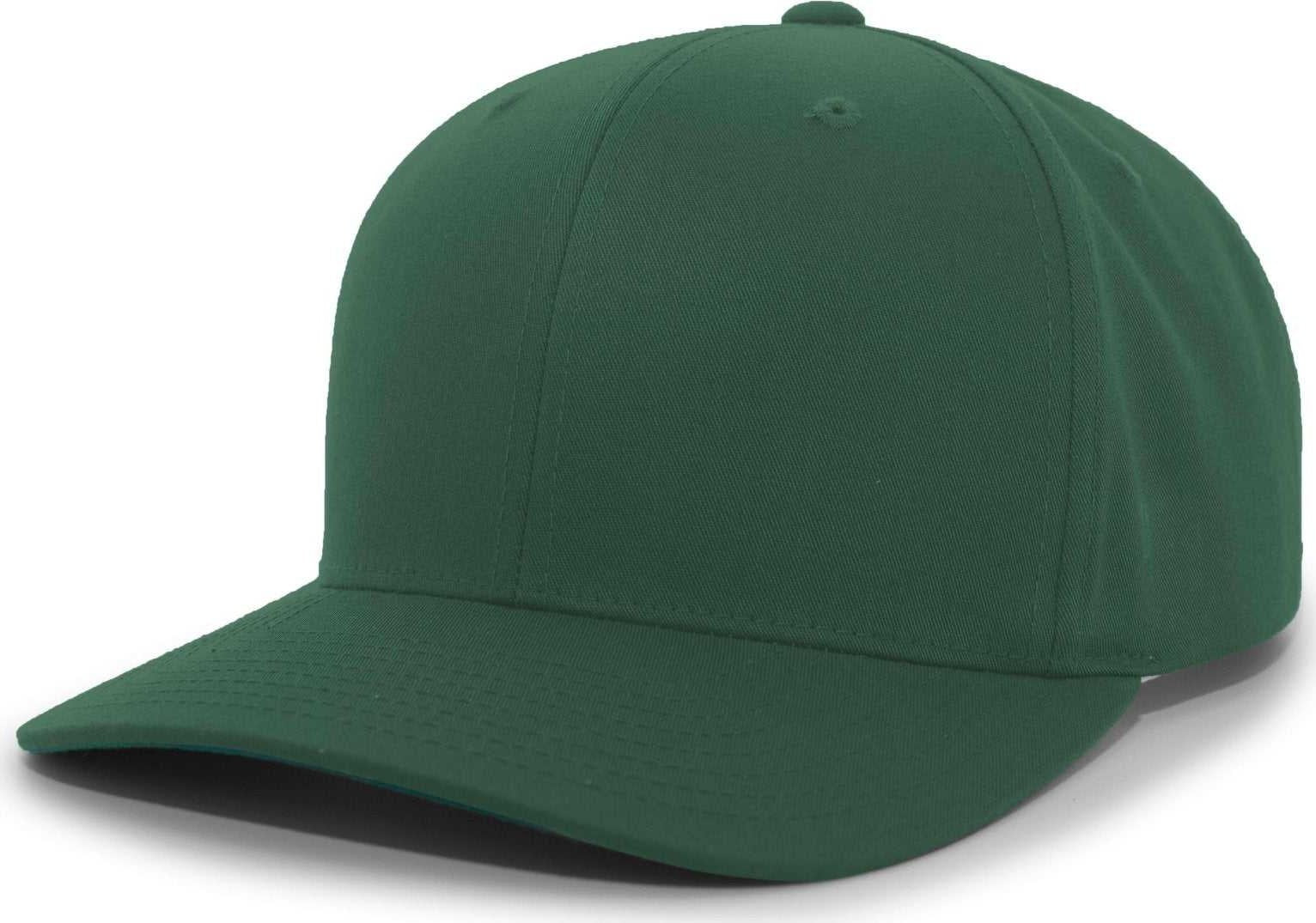 Pacific Headwear 302C Cotton Blend Hook-and-Loop Cap - Dark Green - HIT a Double