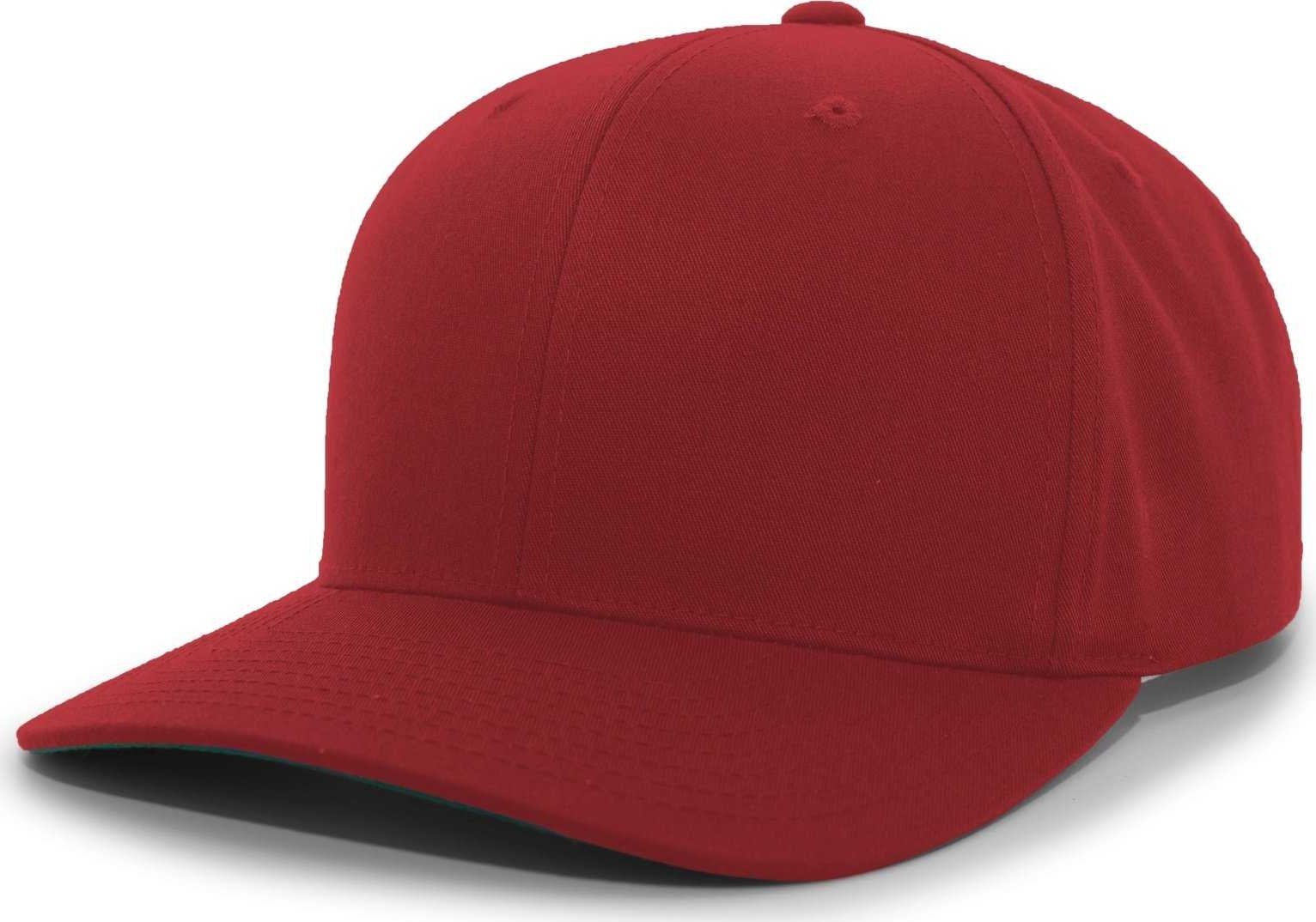 Pacific Headwear 302C Cotton Blend Hook-and-Loop Cap - Maroon - HIT a Double