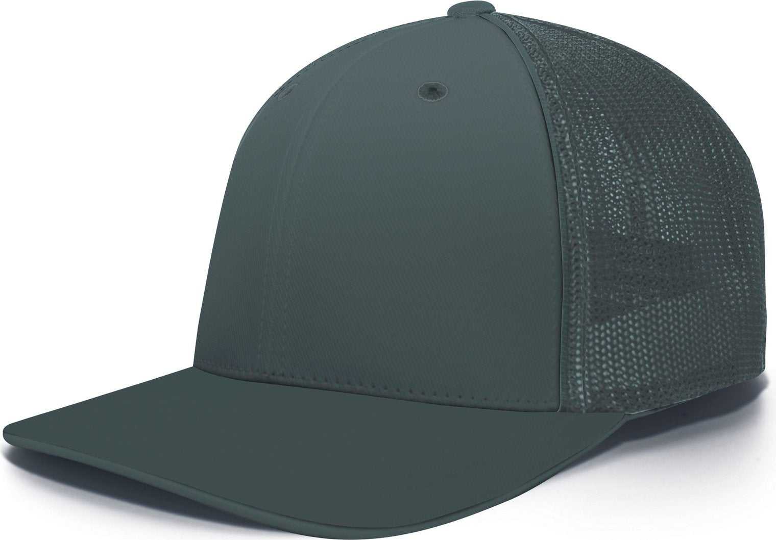 Pacific Headwear 404M Trucker Flexfit Cap - Graphite - HIT a Double