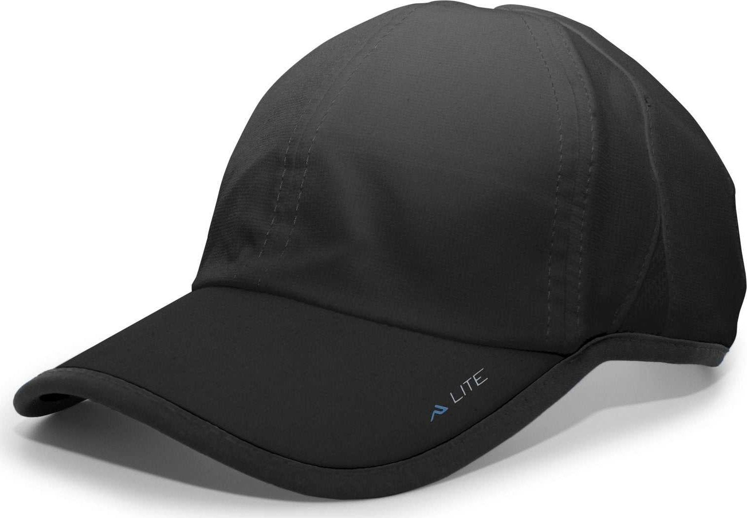 Pacific Headwear 410L Active Cap Hook-and-Loop Cap - Black Black - HIT a Double