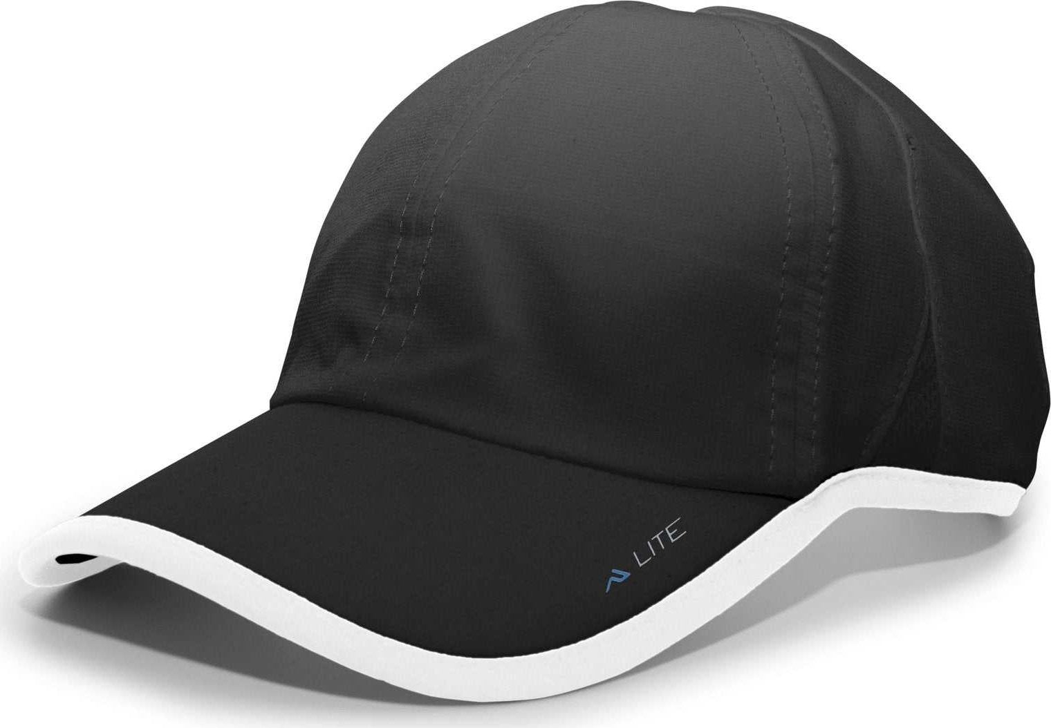 Pacific Headwear 410L Active Cap Hook-and-Loop Cap - Black White - HIT a Double