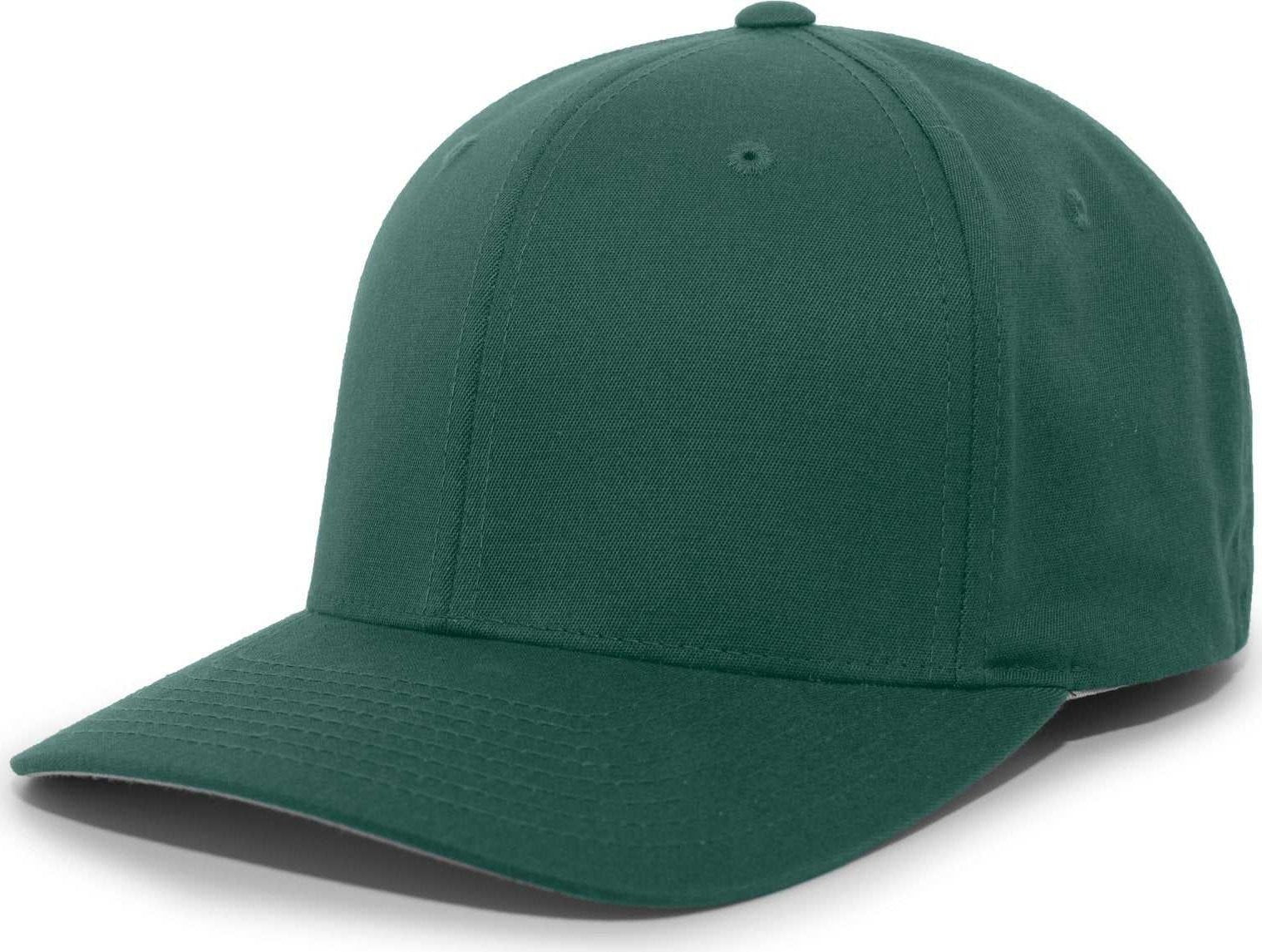 Pacific Headwear 430C Cotton-Poly Flexfit Cap - Dark Green - HIT a Double