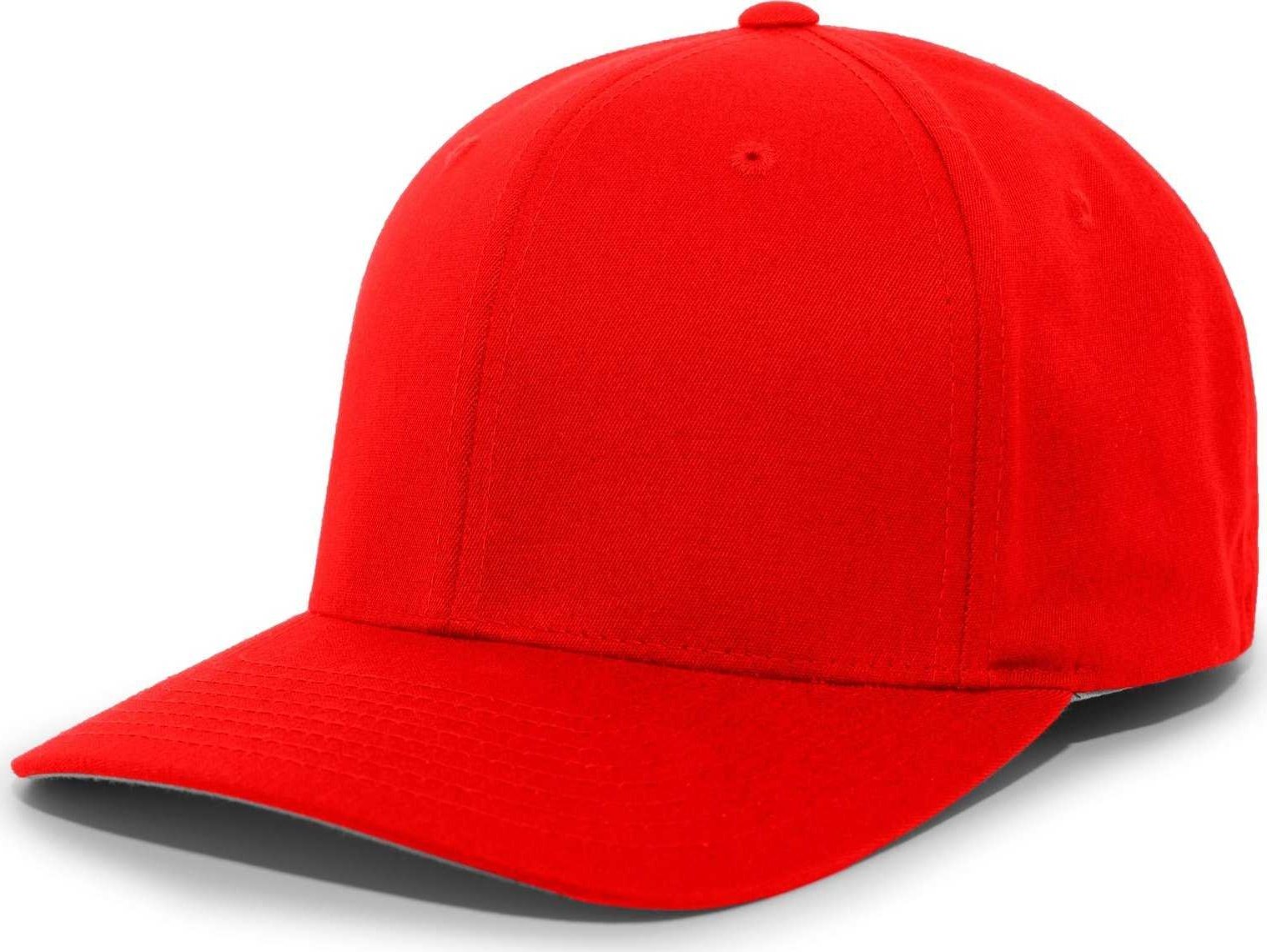 Pacific Headwear 430C Cotton-Poly Flexfit Cap - Red - HIT a Double