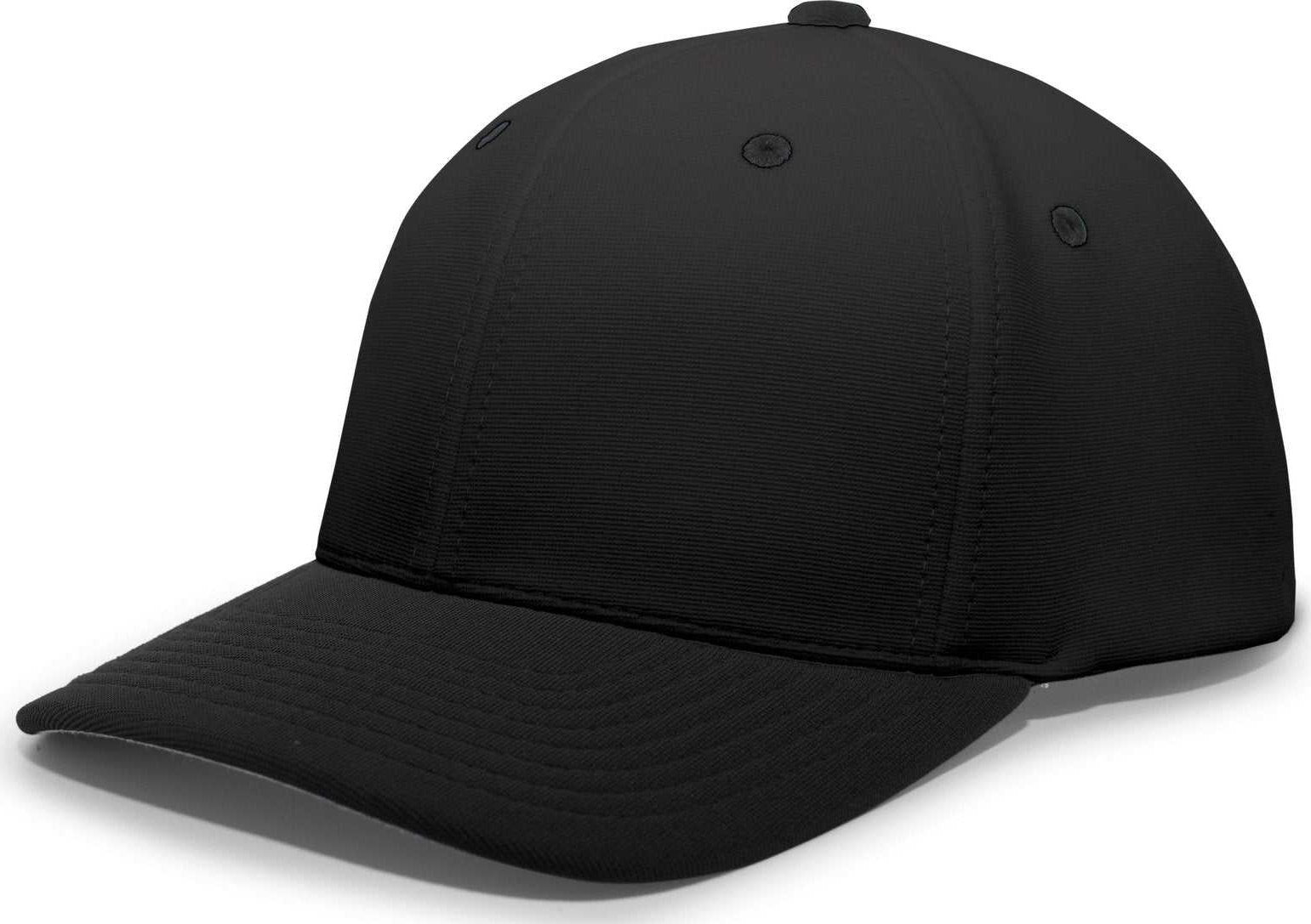 Pacific Headwear 498F M2 Performance Flexfit Cap - Black - HIT a Double