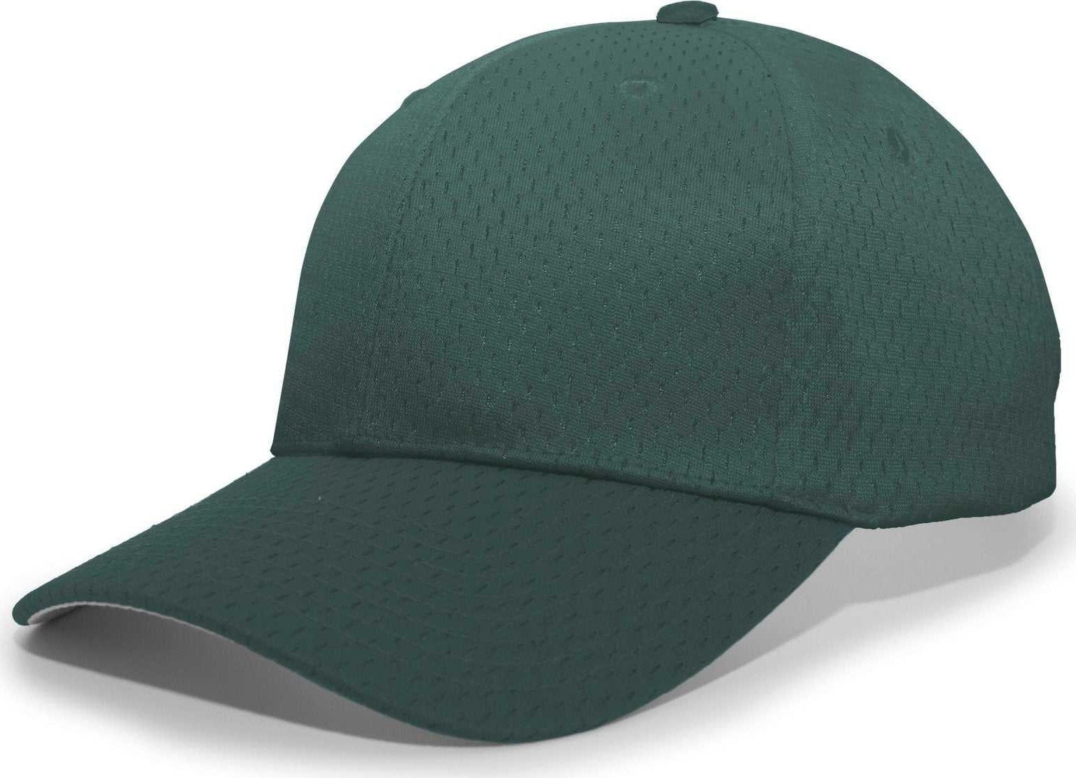 Pacific Headwear 805M Coolport Mesh Hook-and-Loop Cap - Dark Green - HIT a Double