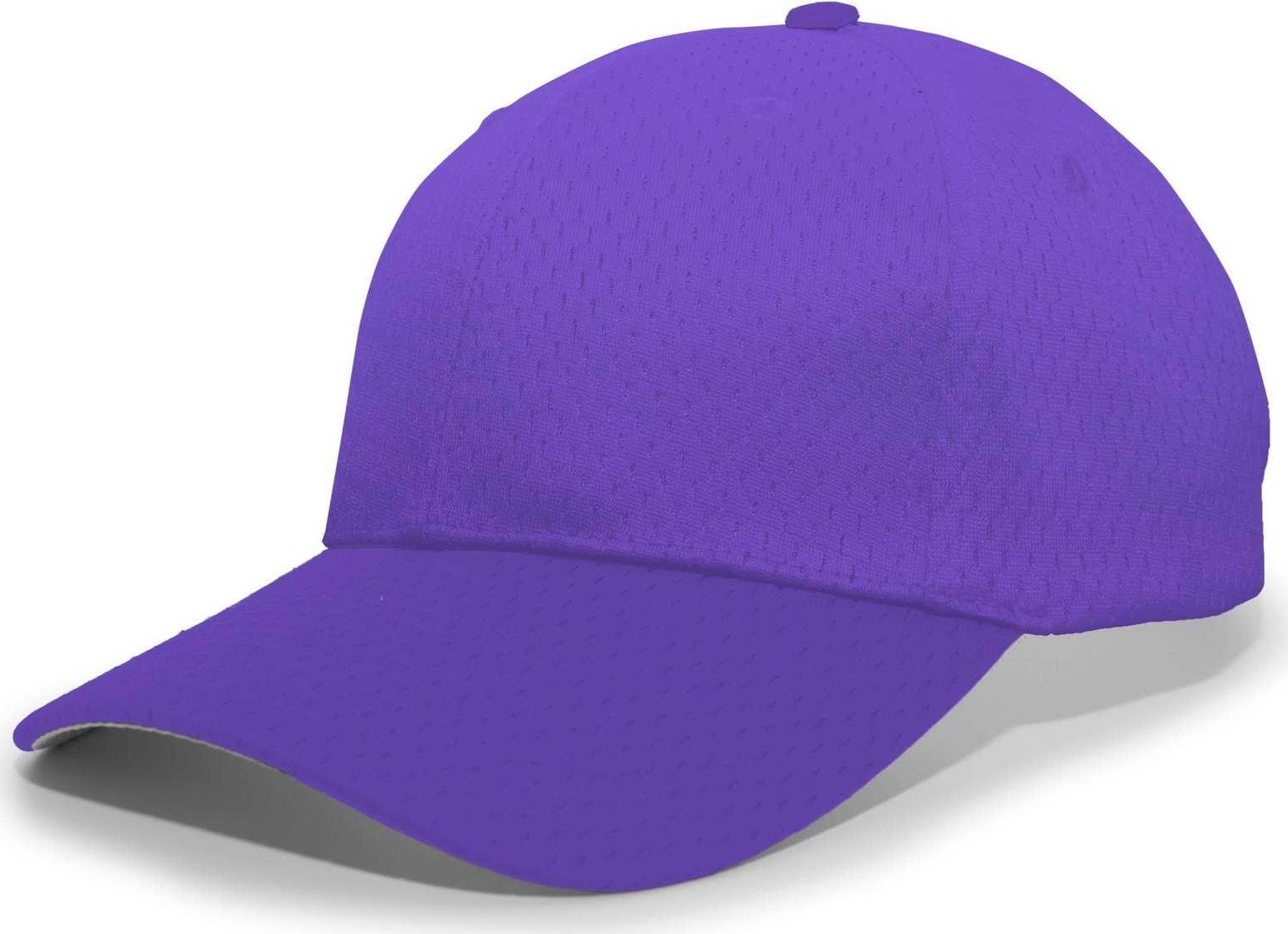 Pacific Headwear 805M Coolport Mesh Hook-and-Loop Cap - Purple - HIT a Double