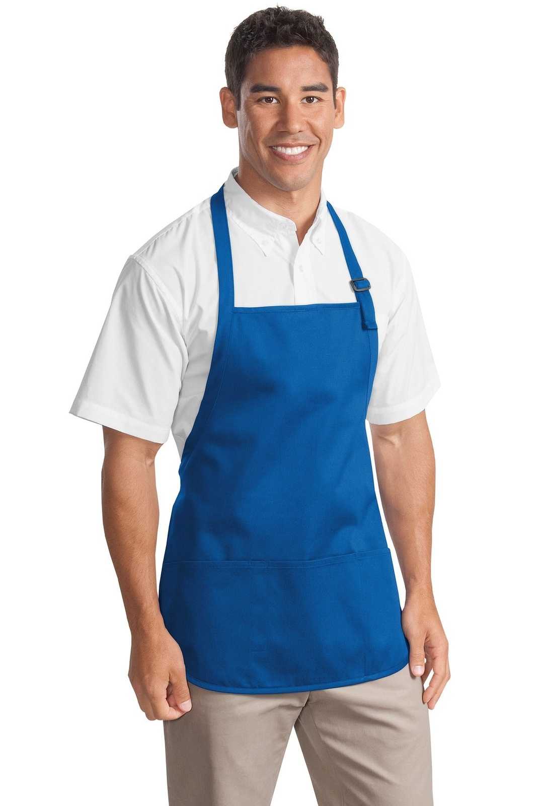 Port Authority A510 Medium-Length Apron with Pouch Pockets - Royal - HIT a Double - 1