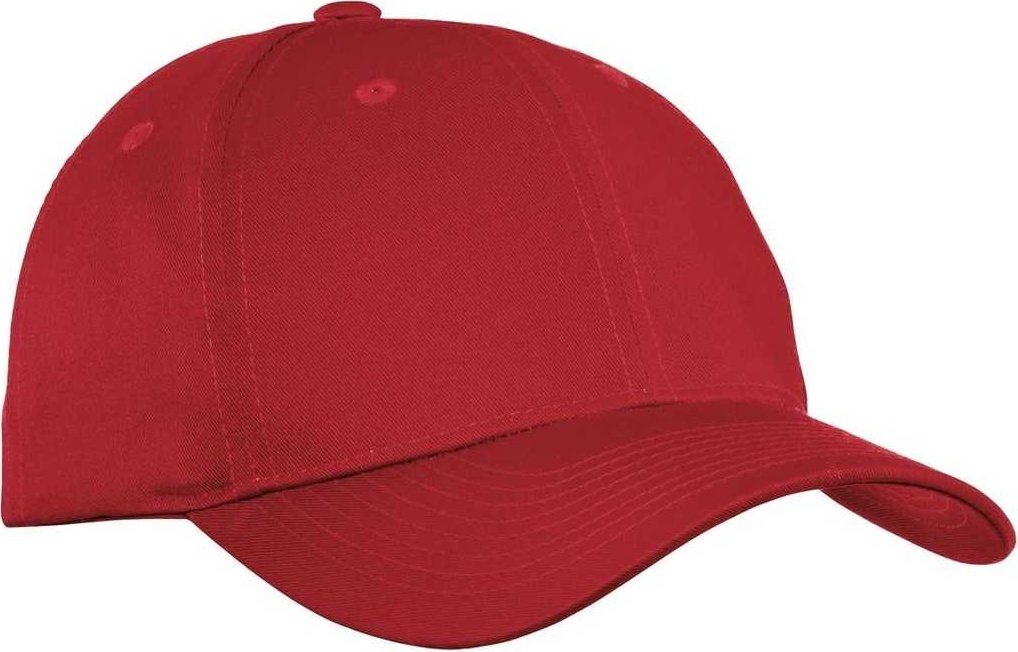Port Authority C800 Fine Twill Cap - Red - HIT a Double - 1