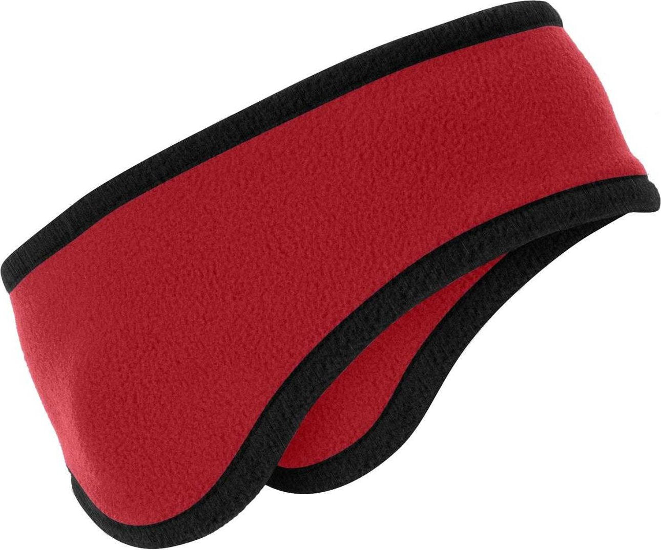 Port Authority C916 Two-Color Fleece Headband - Red - HIT a Double - 1
