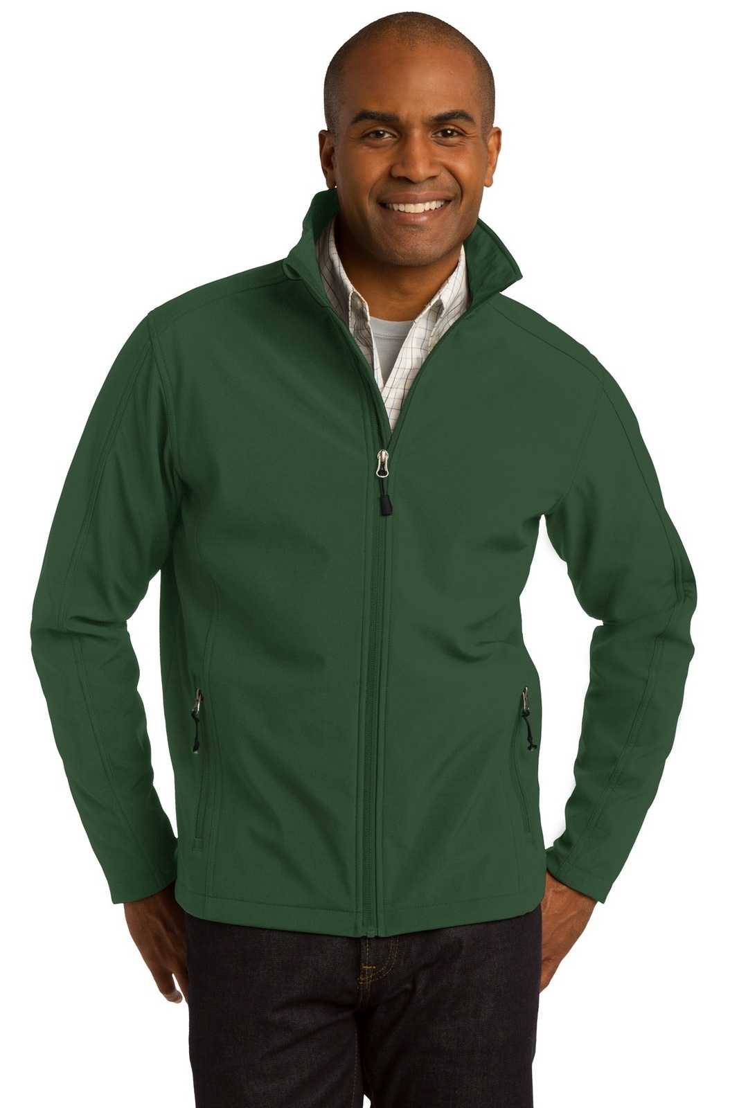 Port Authority J317 Core Soft Shell Jacket - Forest Green - HIT a Double - 1