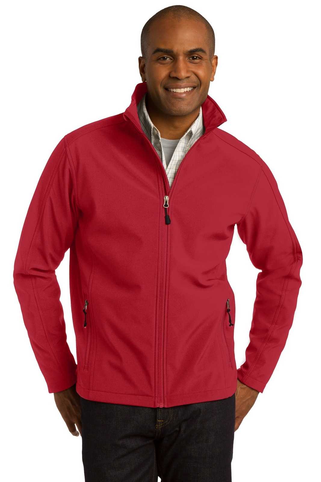 Port Authority J317 Core Soft Shell Jacket - Rich Red - HIT a Double - 1