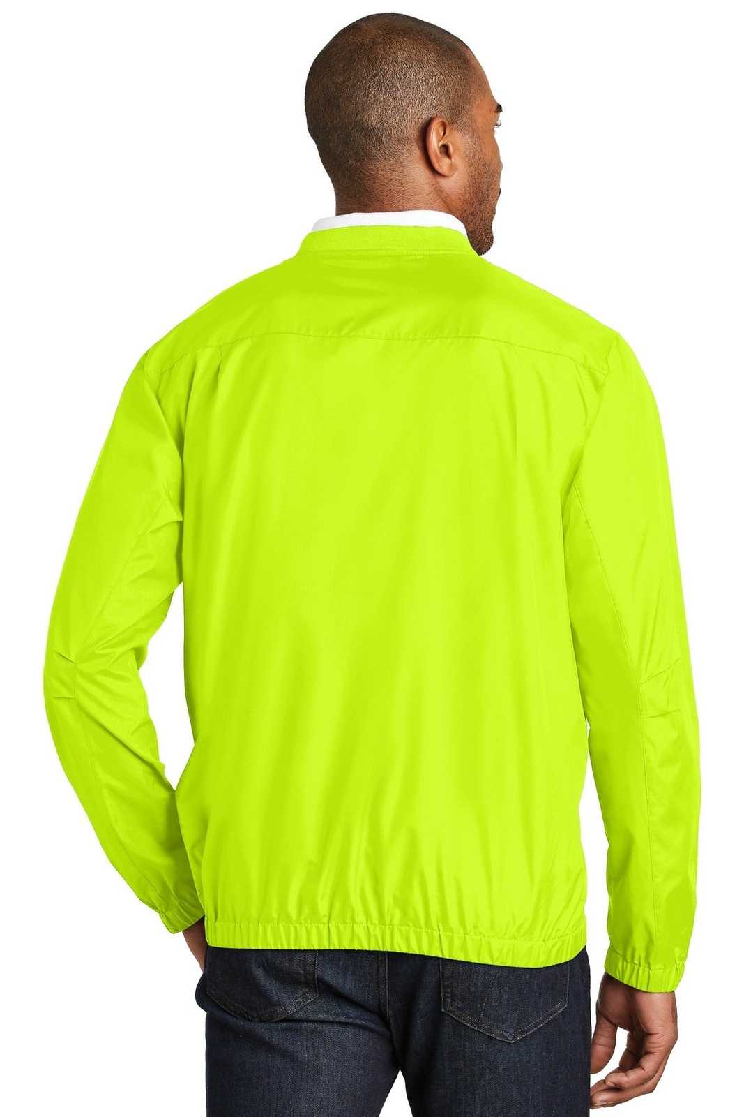 Port Authority J342 Zephyr V-Neck Pullover - Safety Yellow - HIT a Double - 1