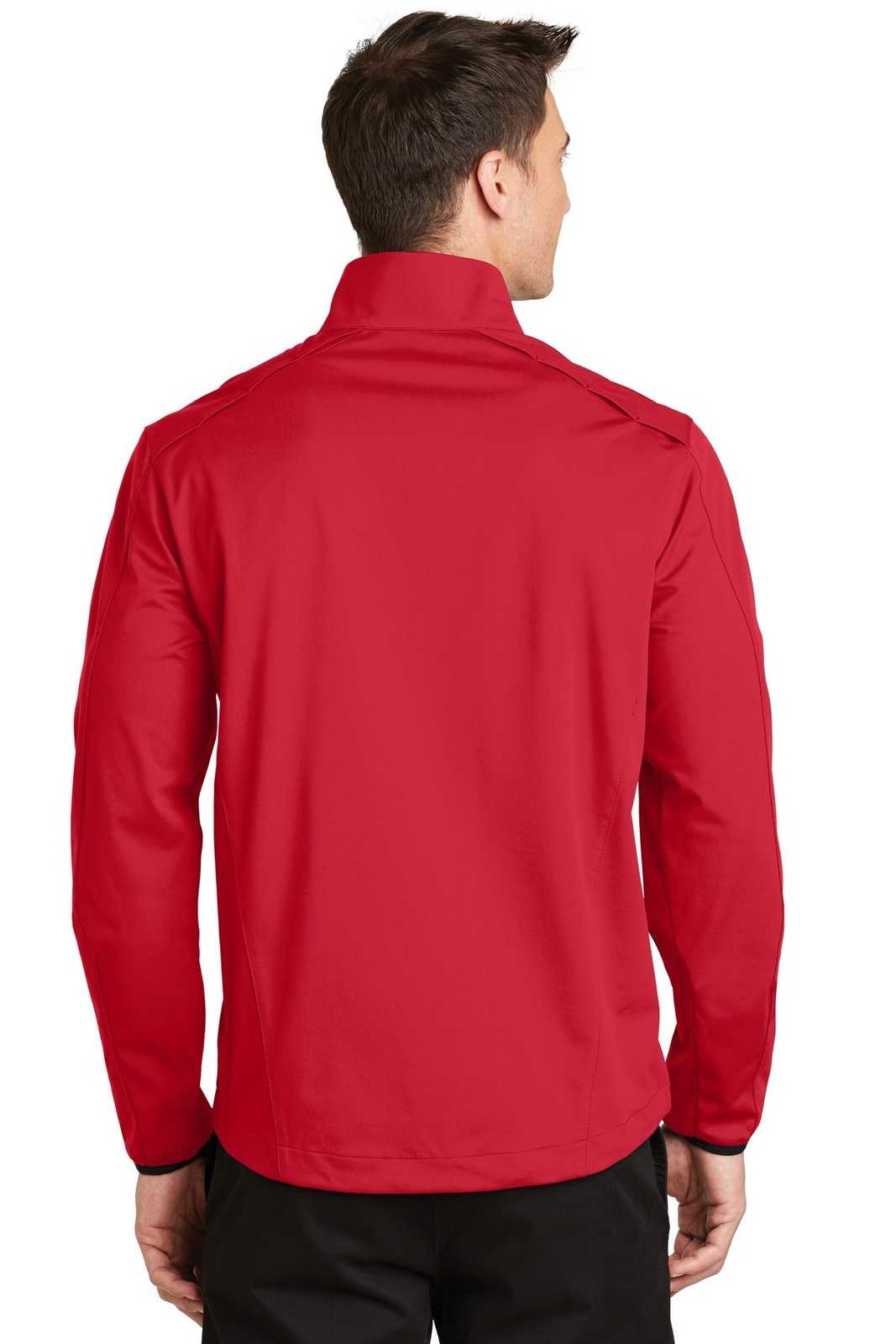 Port Authority J716 Active 1/2-Zip Soft Shell Jacket - Rich Red - HIT a Double - 1