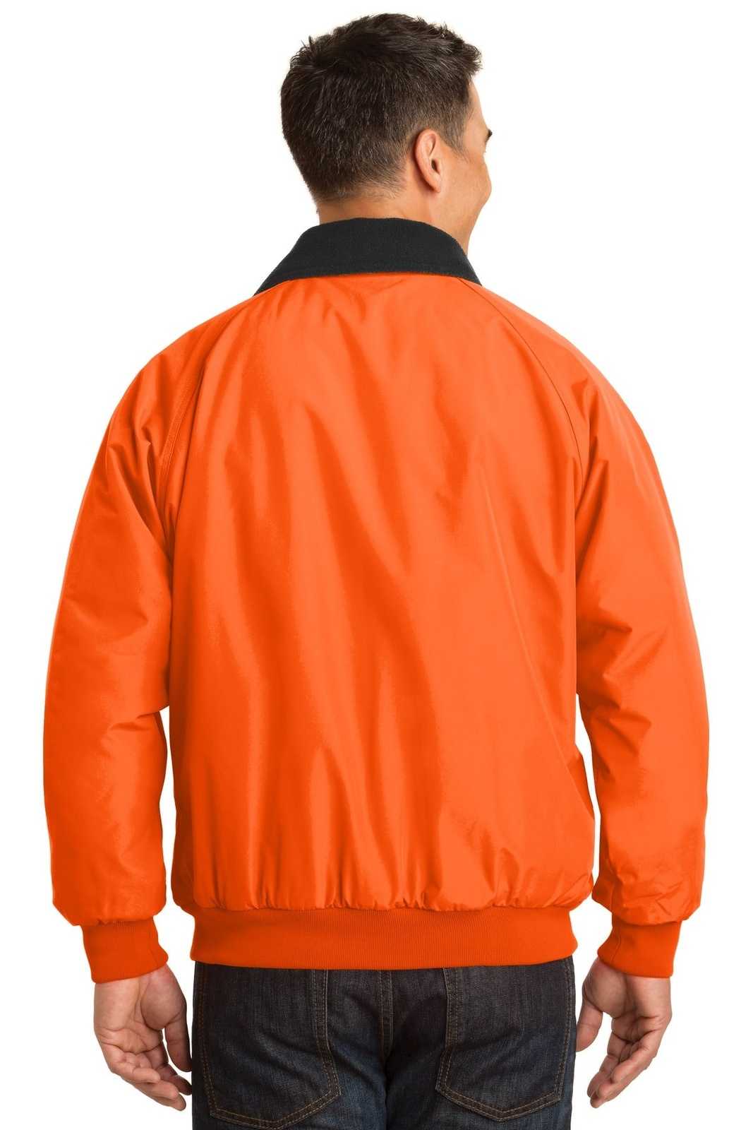 Port Authority J754S Enhanced Visibility Challenger Jacket - Safety Orange Black - HIT a Double - 1