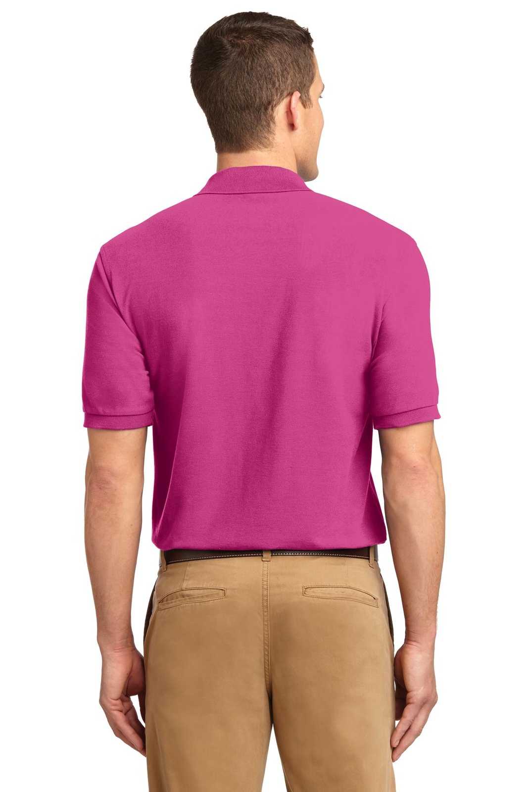 Port Authority K500ES Extended Size Silk Touch Polo - Tropical Pink - HIT a Double - 1