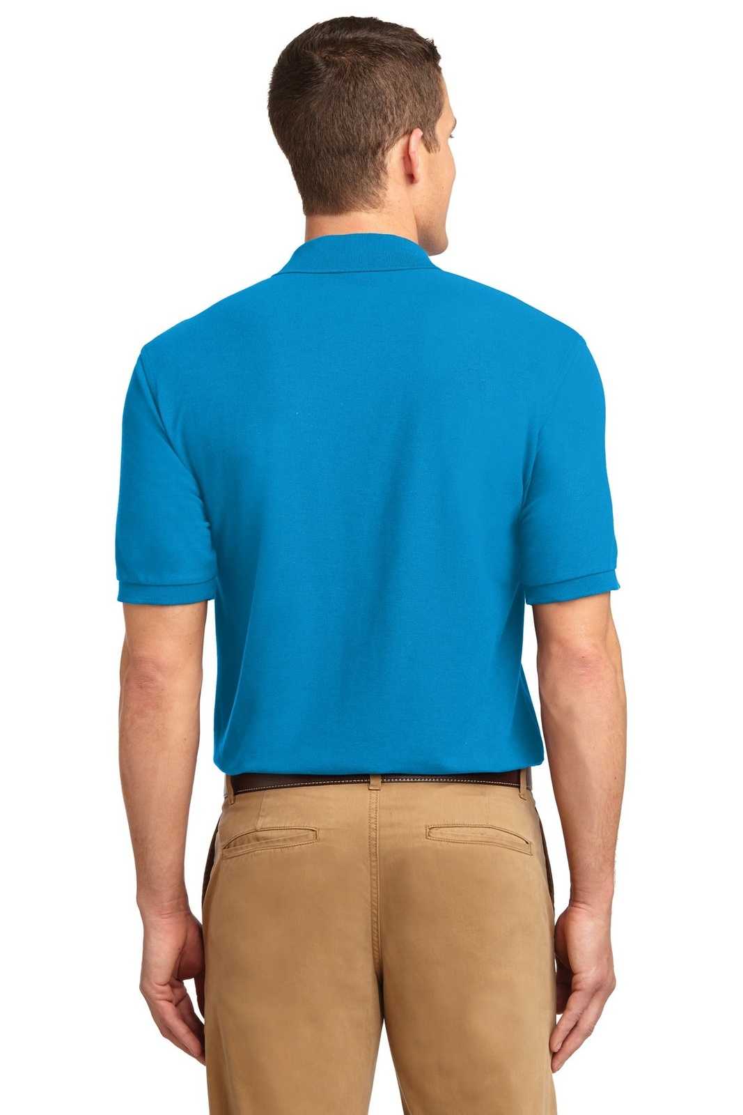 Port Authority K500ES Extended Size Silk Touch Polo - Turquoise - HIT a Double - 1