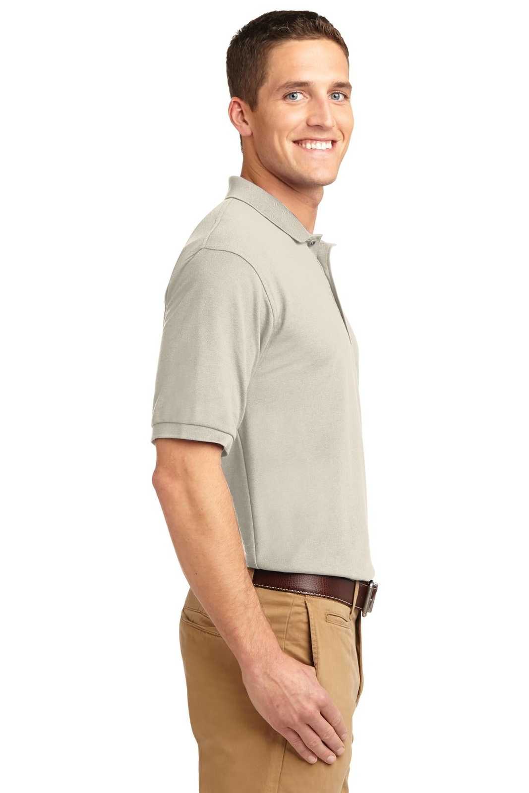 Port Authority K500 Silk Touch Polo - Light Stone - HIT a Double - 3