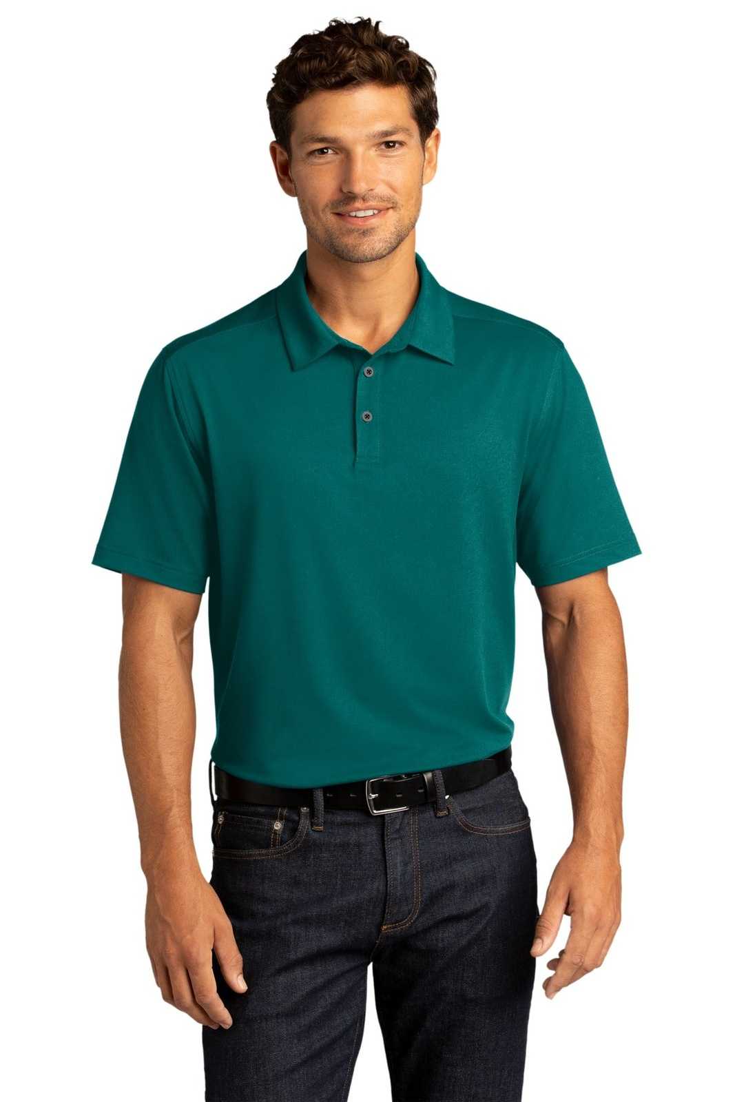Port Authority K682 City Stretch Polo - Dark Teal - HIT a Double - 1