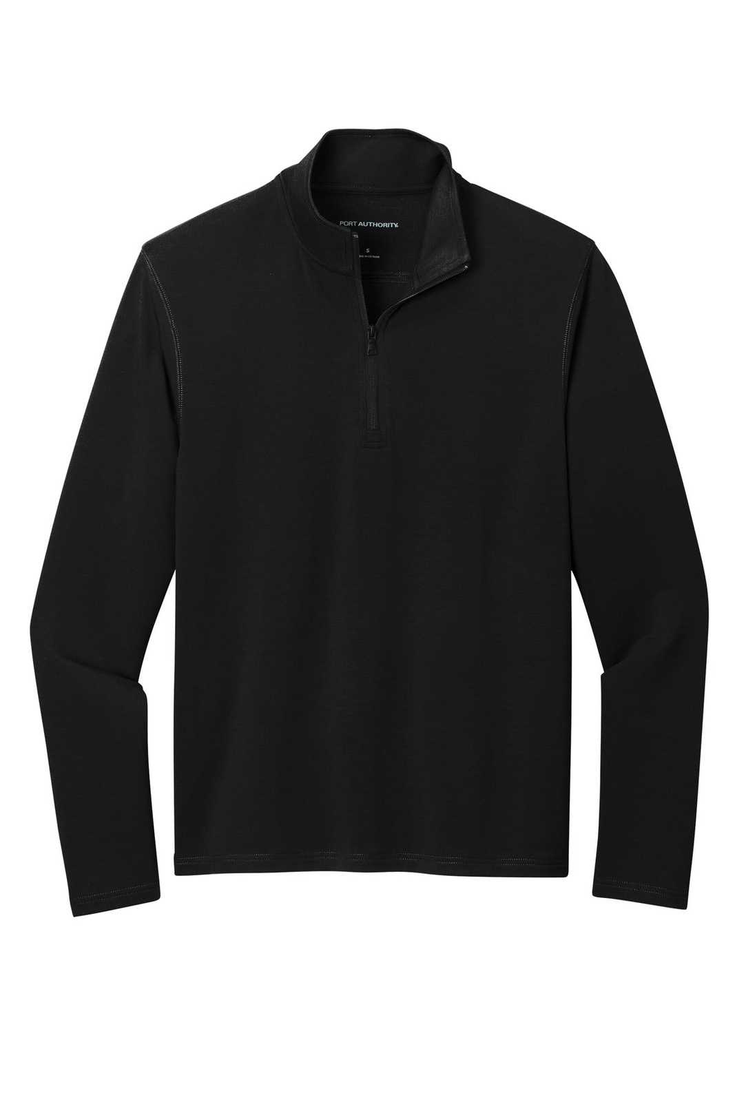 Port Authority K825 Microterry 14-Zip Pullover - Deep Black - HIT a Double - 1