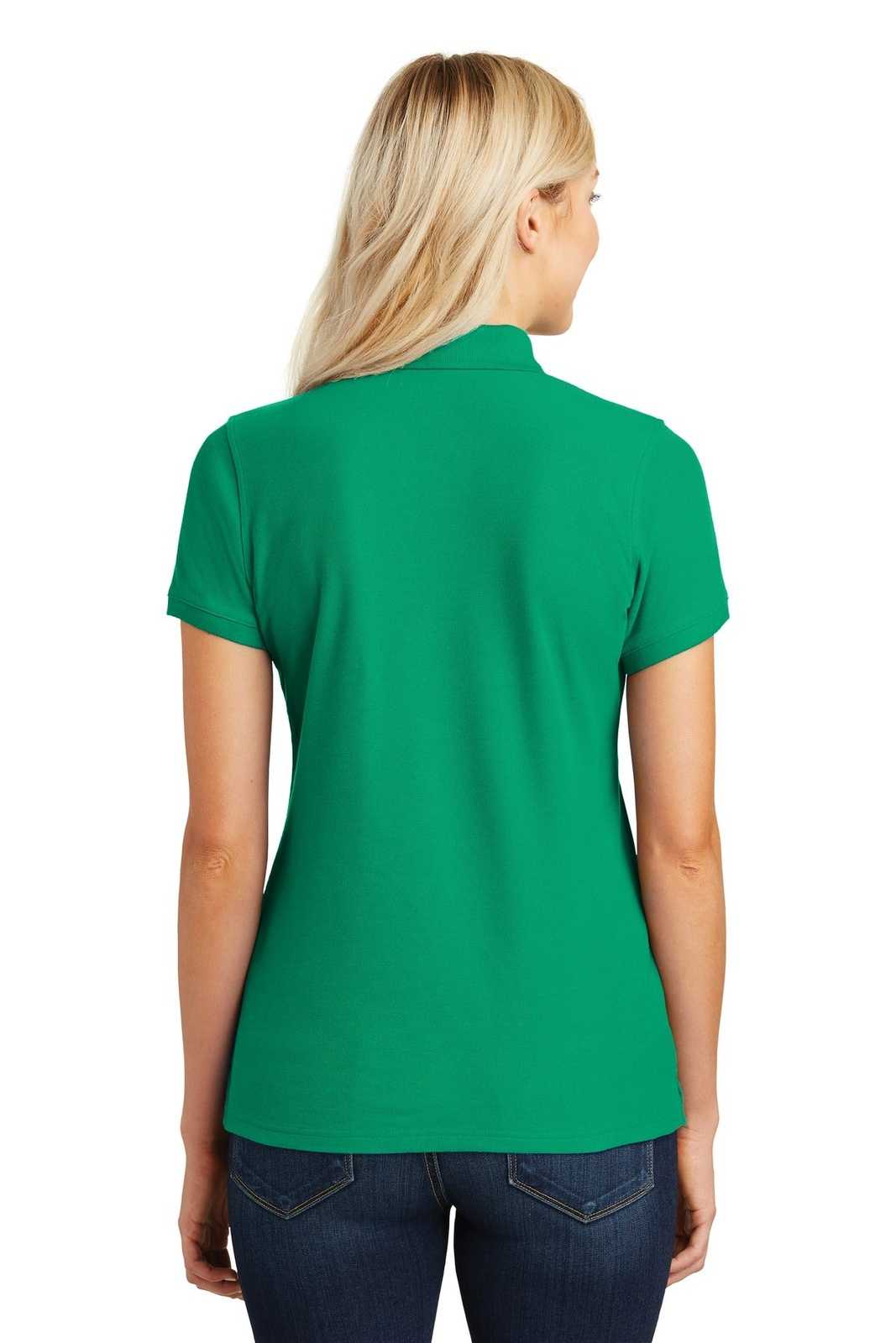 Port Authority L100 Ladies Core Classic Pique Polo - Bright Kelly Green - HIT a Double - 1