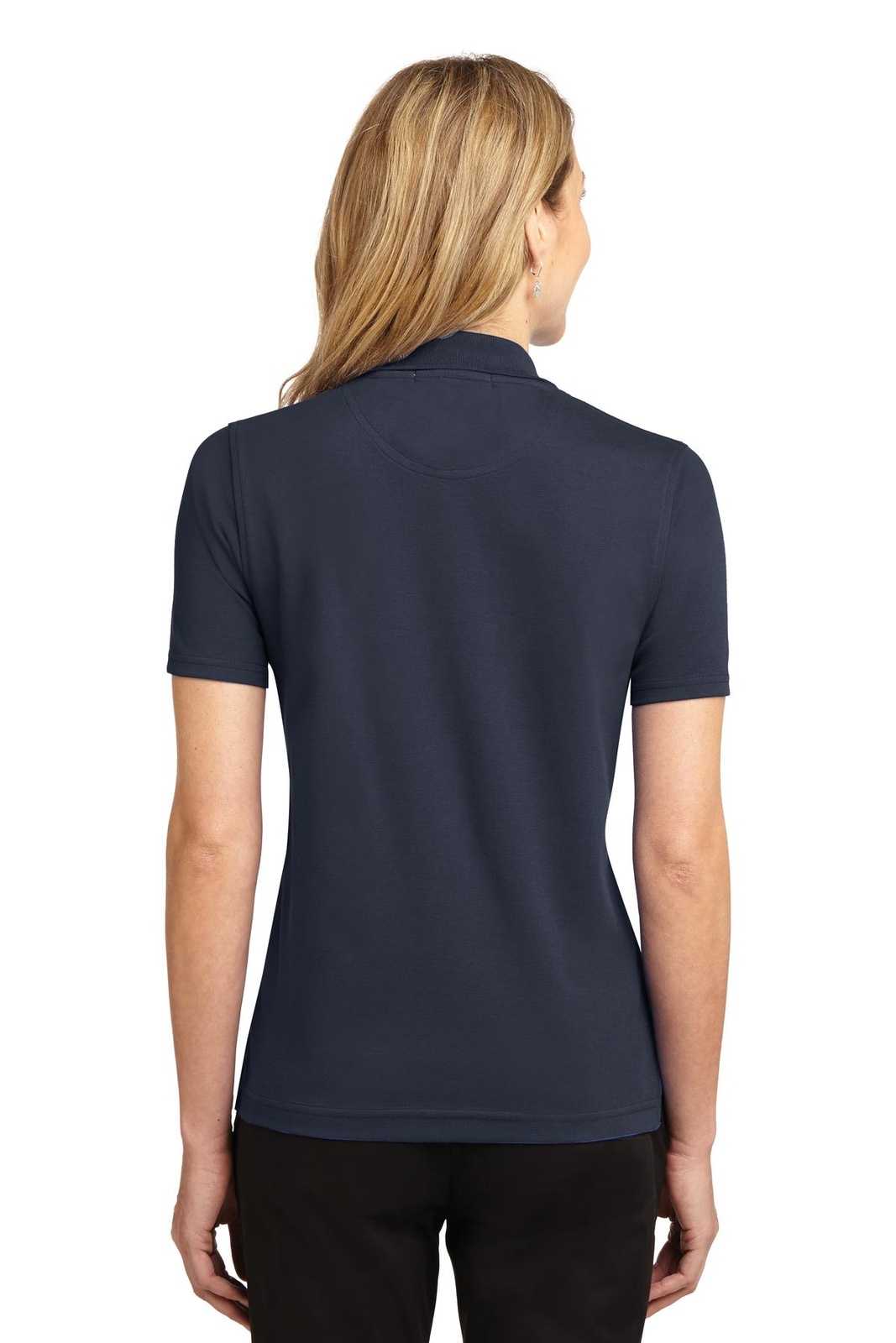 Port Authority L455 Ladies Rapid Dry Polo - Classic Navy - HIT a Double - 1
