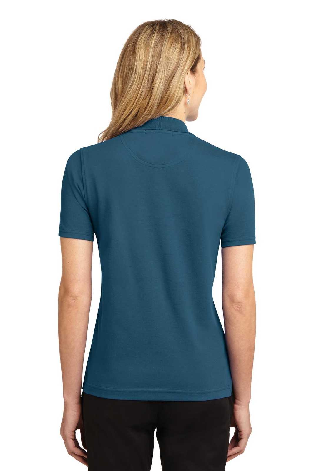 Port Authority L455 Ladies Rapid Dry Polo - Moroccan Blue - HIT a Double - 1