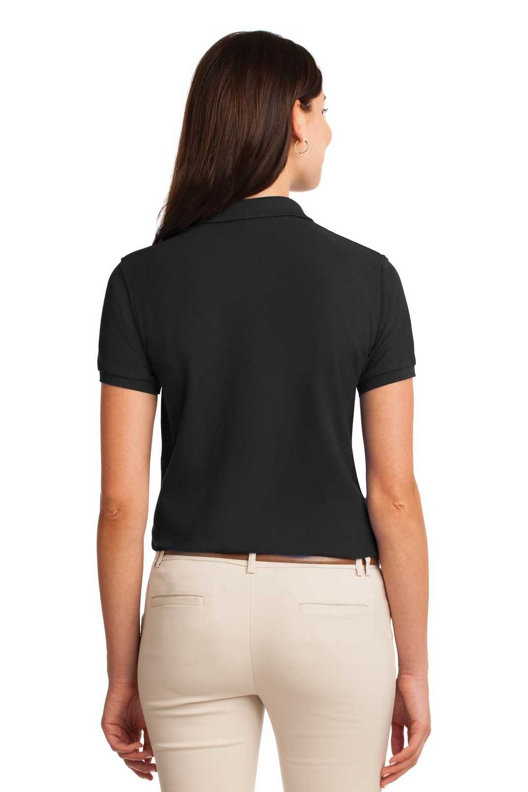 Port Authority L500 Ladies Silk Touch Polo - Black - HIT a Double - 1