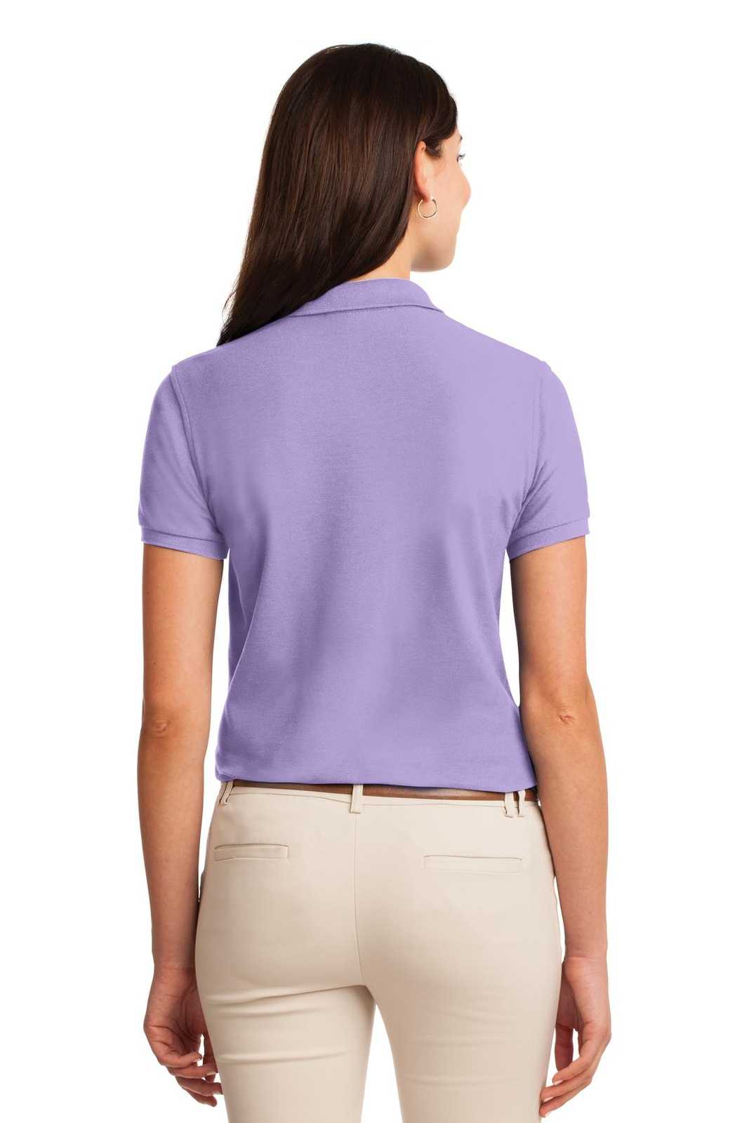 Port Authority L500 Ladies Silk Touch Polo - Bright Lavender - HIT a Double - 1