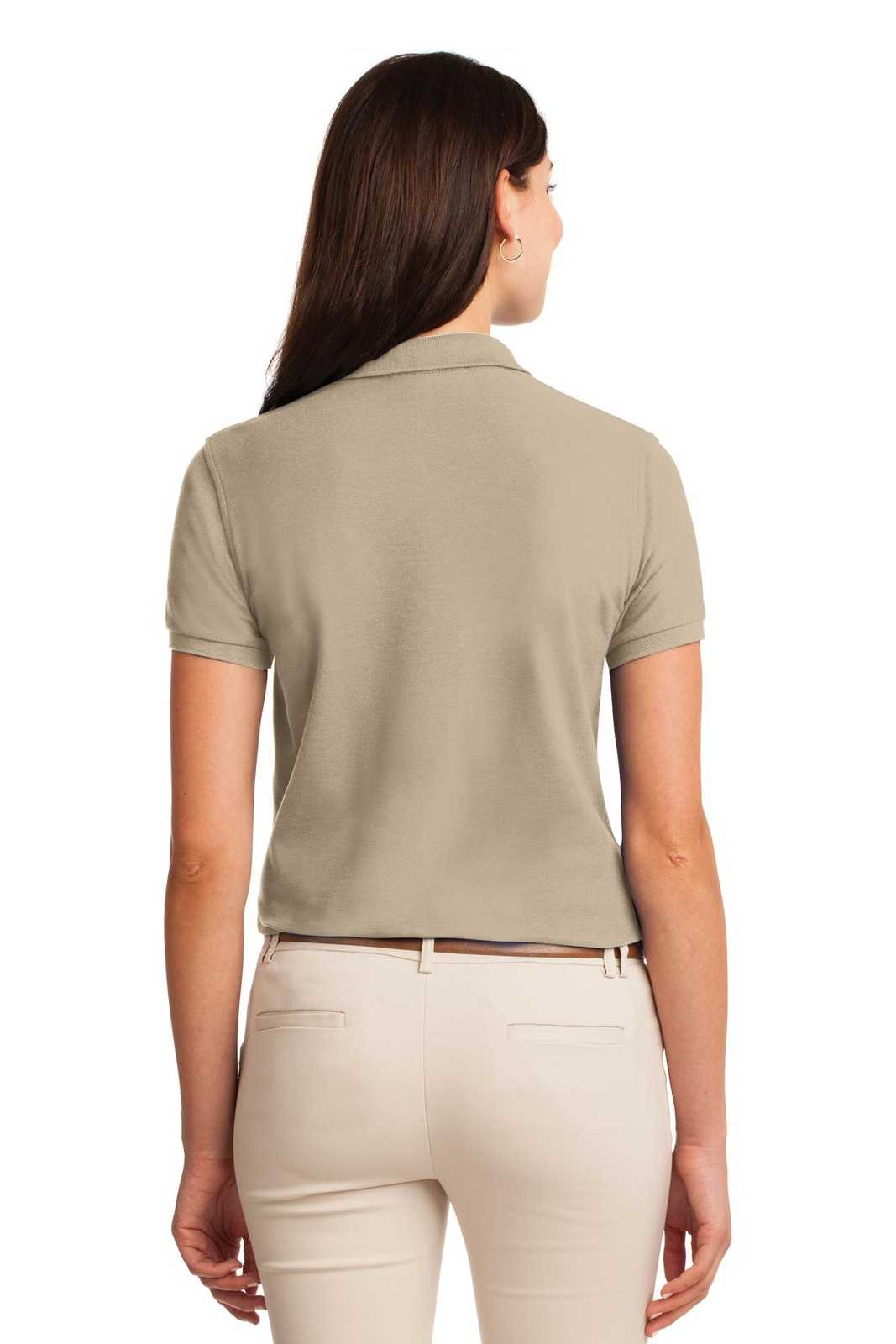 Port Authority L500 Ladies Silk Touch Polo - Stone - HIT a Double - 1