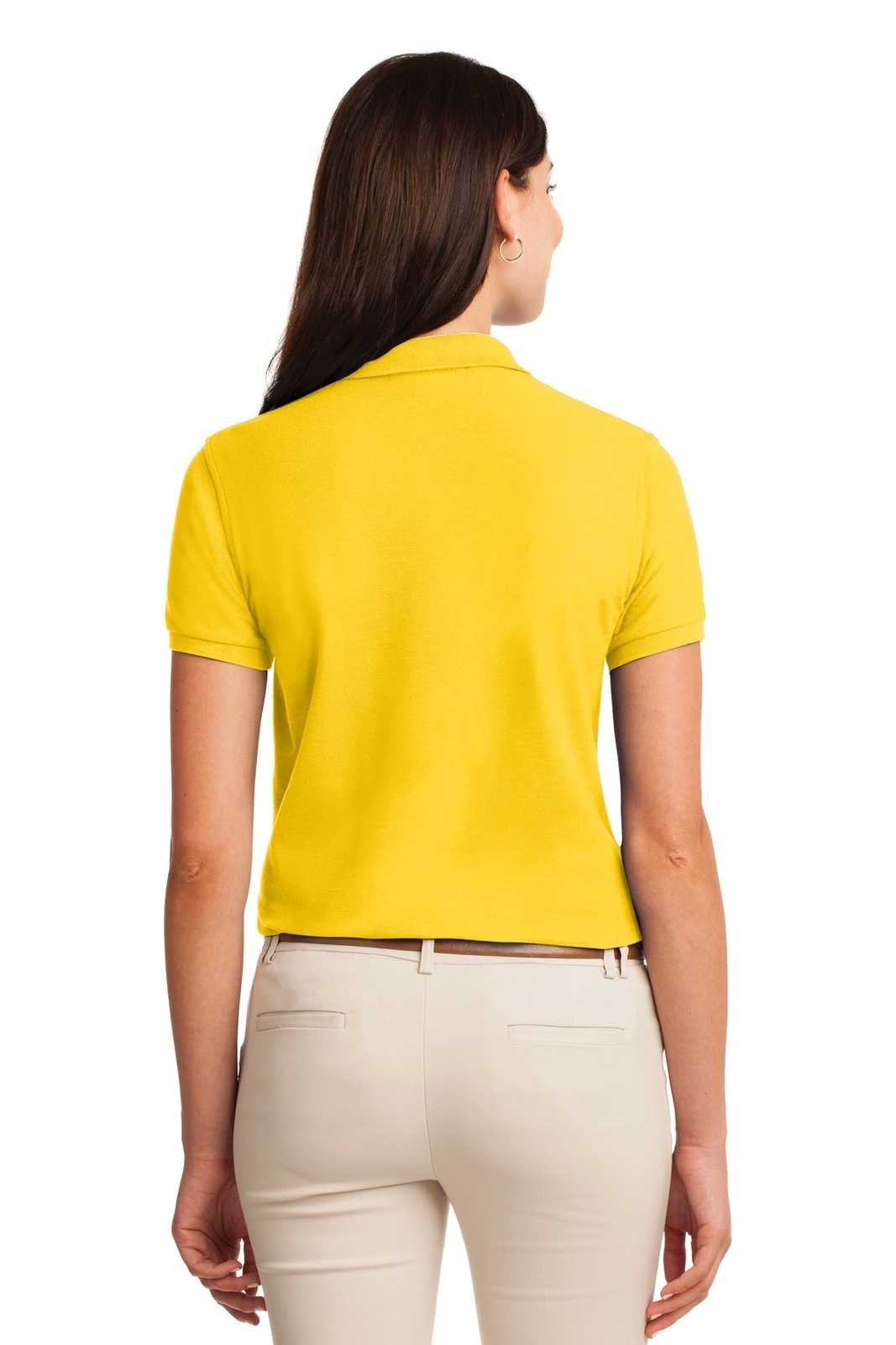 Port Authority L500 Ladies Silk Touch Polo - Sunflower Yellow - HIT a Double - 1