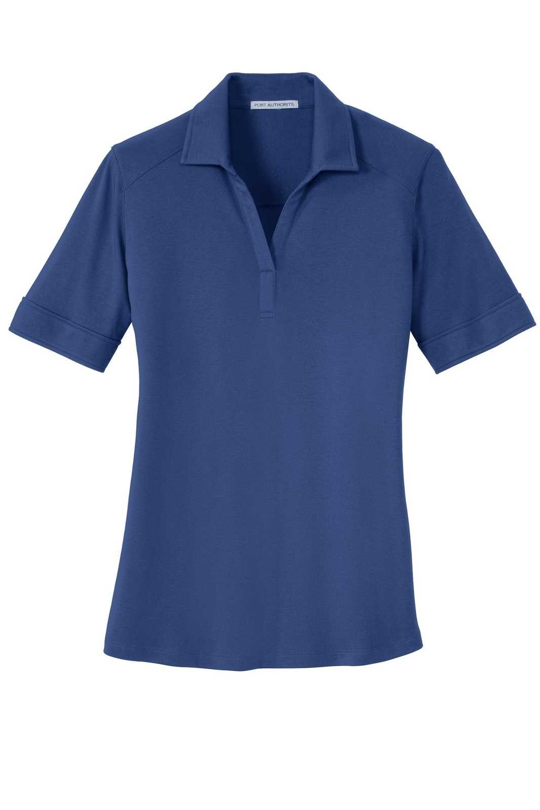 Port Authority L5200 Ladies Silk Touch Interlock Performance Polo - Royal - HIT a Double - 5
