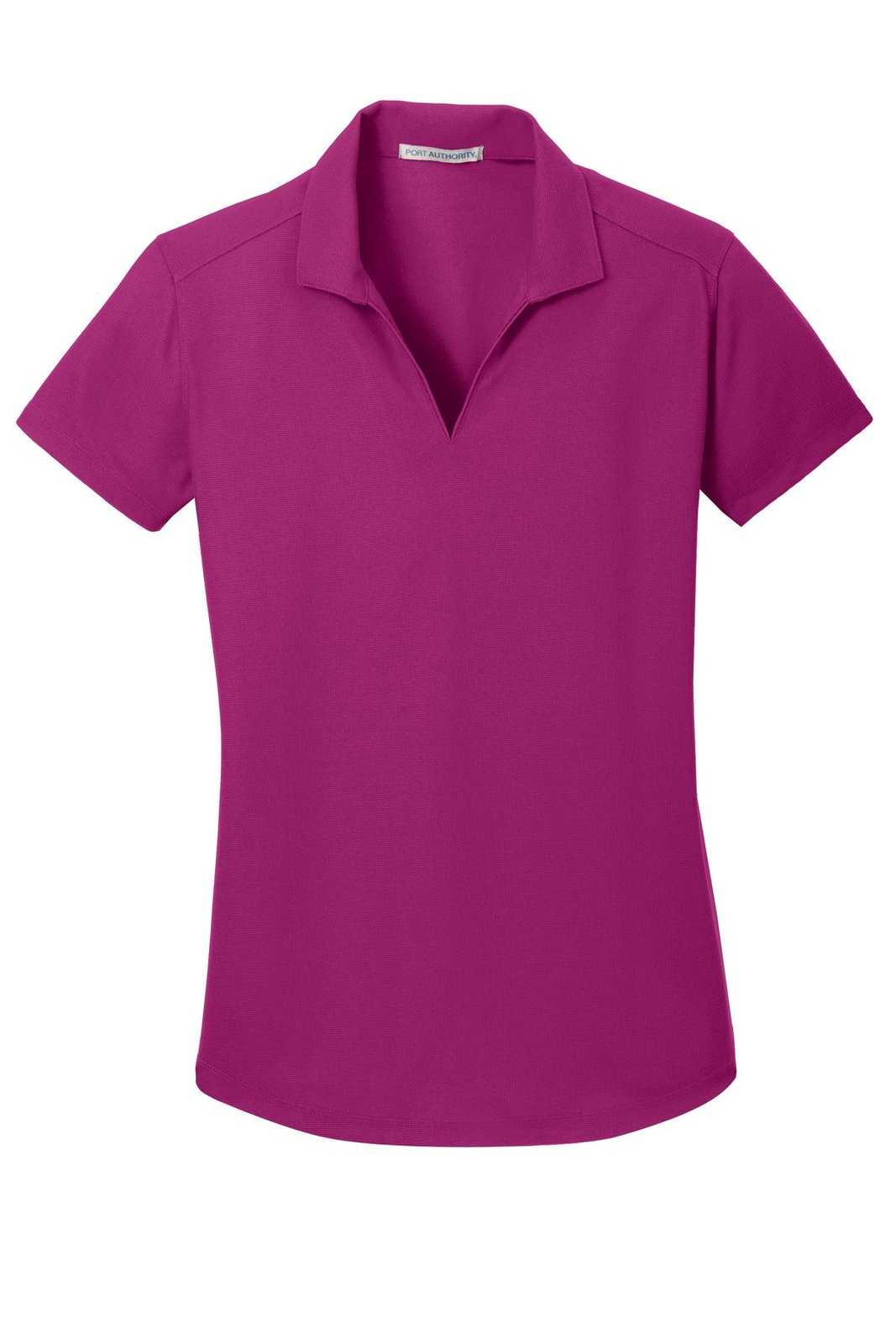 Port Authority L572 Ladies Dry Zone Grid Polo - Magenta - HIT a Double - 5