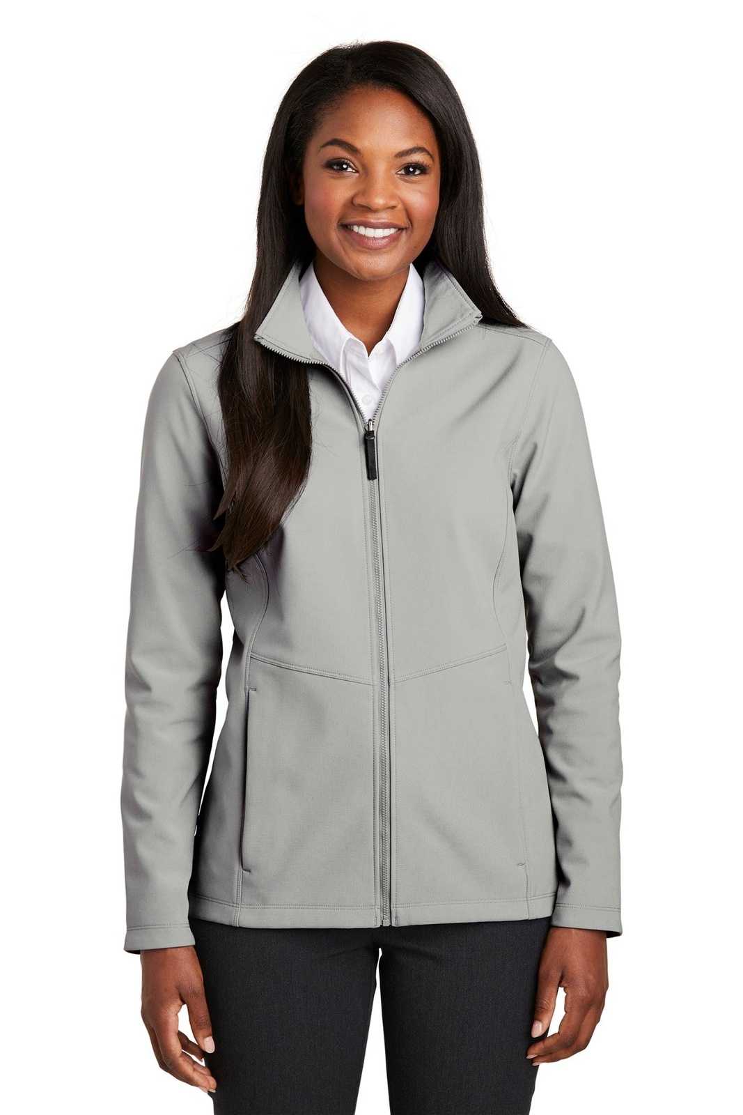 Port Authority L901 Ladies Collective Soft Shell Jacket - Gusty Gray - HIT a Double - 1