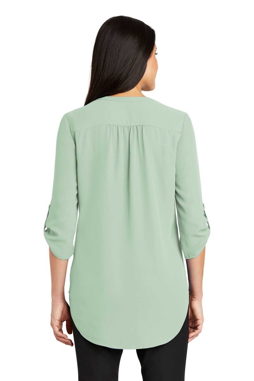 Port Authority LW701 Ladies 3/4-Sleeve Tunic Blouse - Misty Sage - HIT a Double - 1