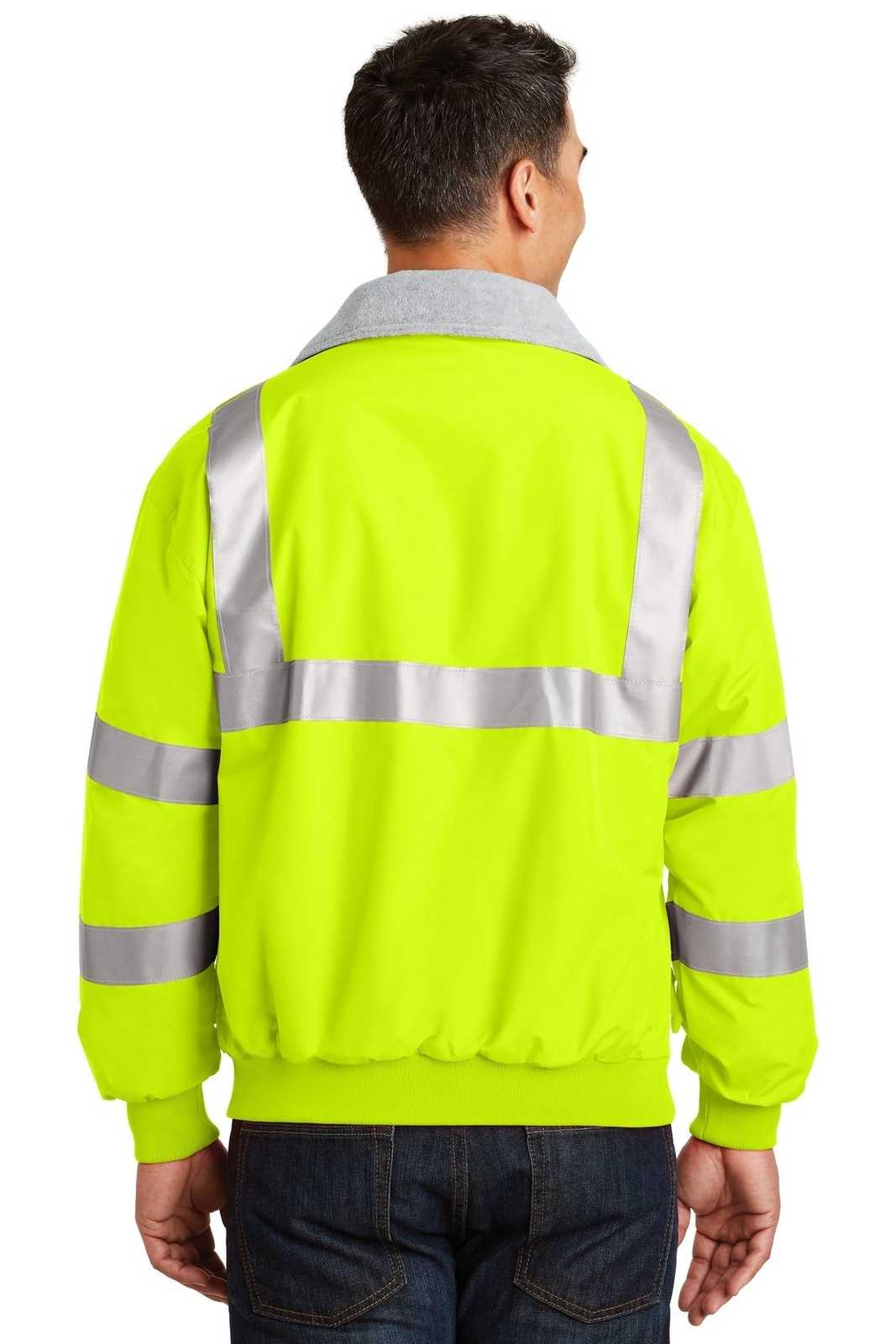 Port Authority SRJ754 Enhanced Visibility Challenger Jacket with Reflective Taping - Safety Yellow Reflective - HIT a Double - 1