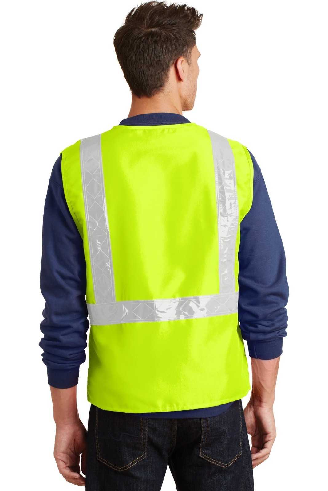 Port Authority SV01 Enhanced Visibility Vest - Safety Yellow Reflective - HIT a Double - 1