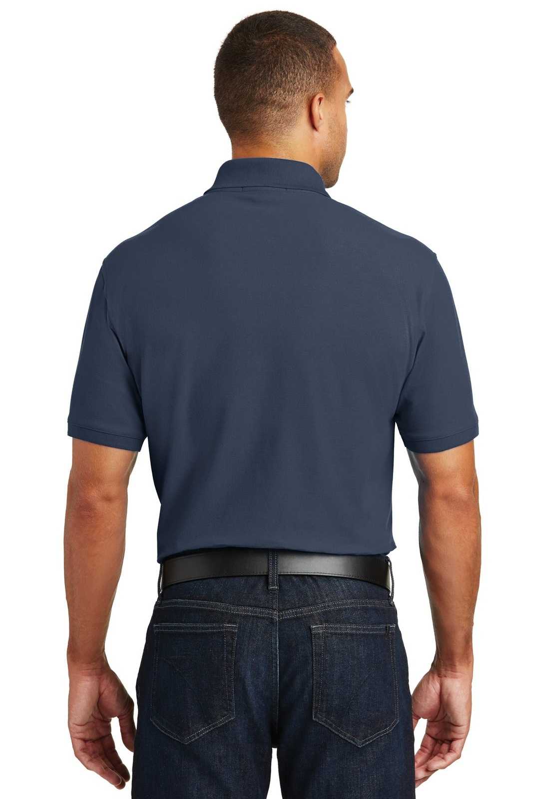 Port Authority TLK100 Tall Core Classic Pique Polo - River Blue Navy - HIT a Double - 2