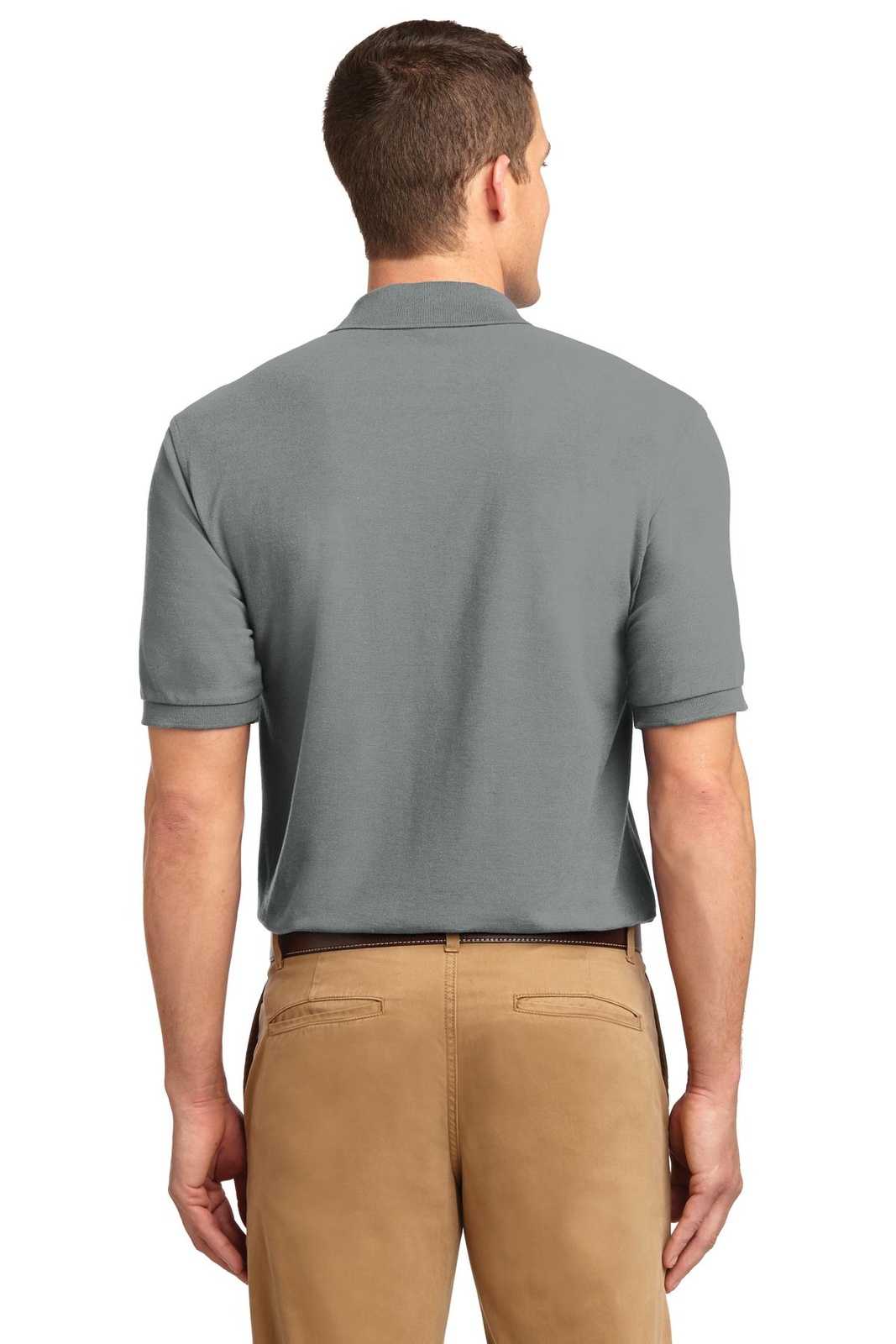 Port Authority TLK500 Tall Silk Touch Polo - Cool Gray - HIT a Double - 1