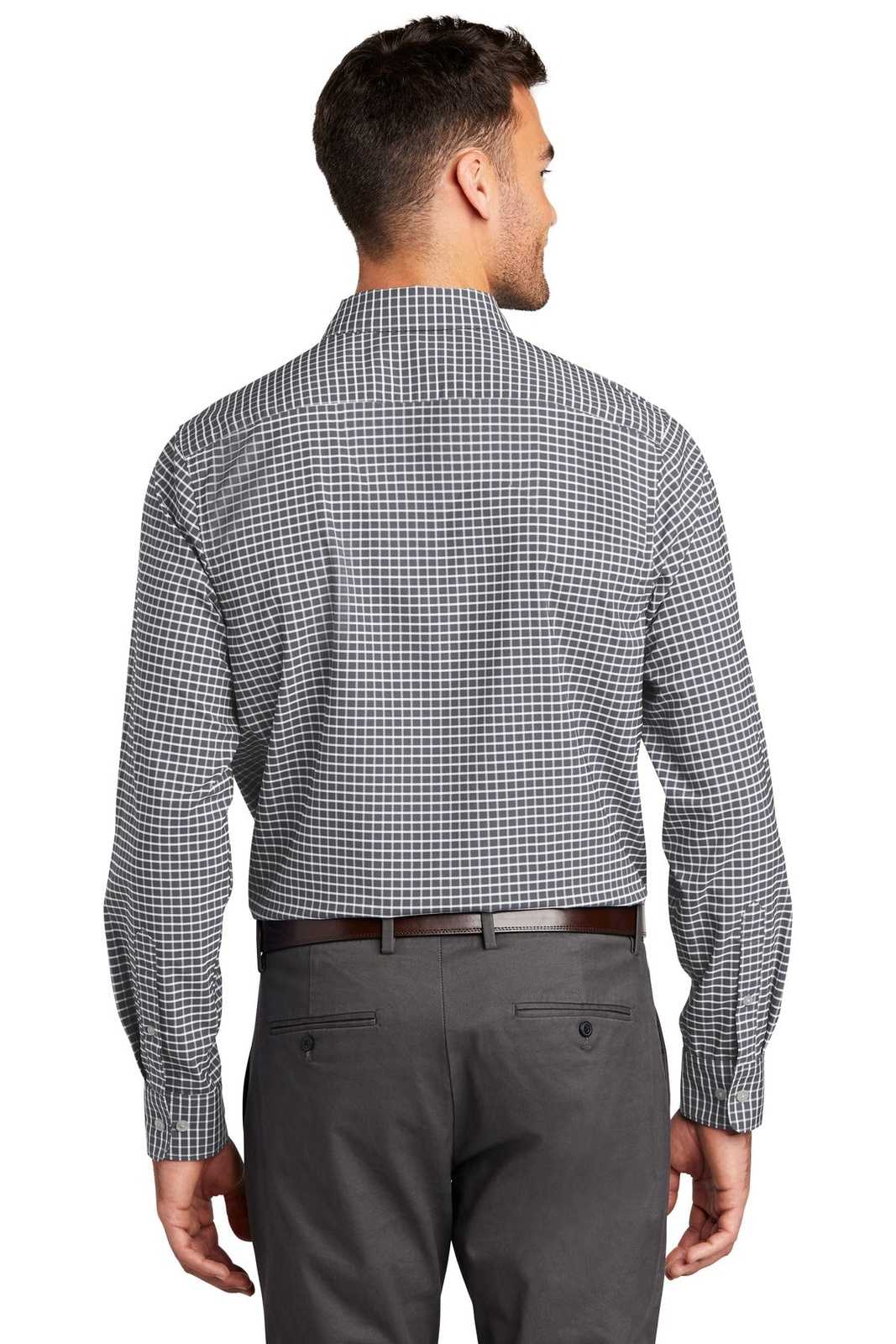 Port Authority W680 City Stretch Shirt - Graphite White - HIT a Double - 1