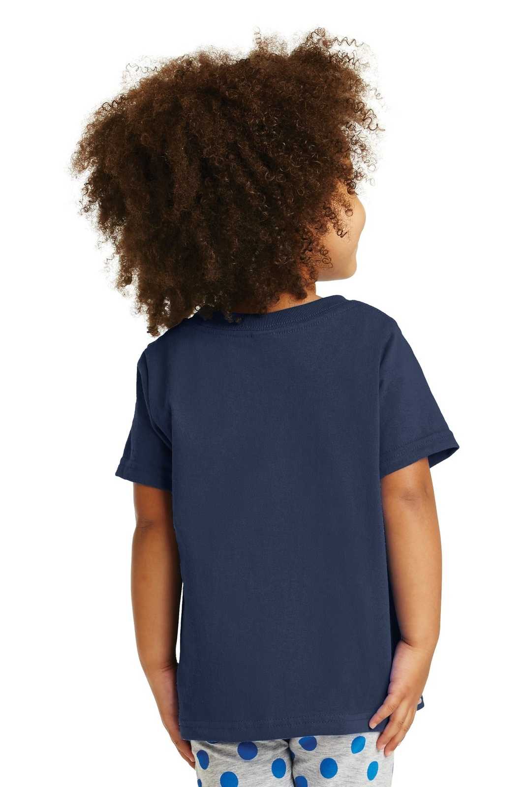 Port & Company CAR54T Toddler Core Cotton Tee - Navy - HIT a Double - 1