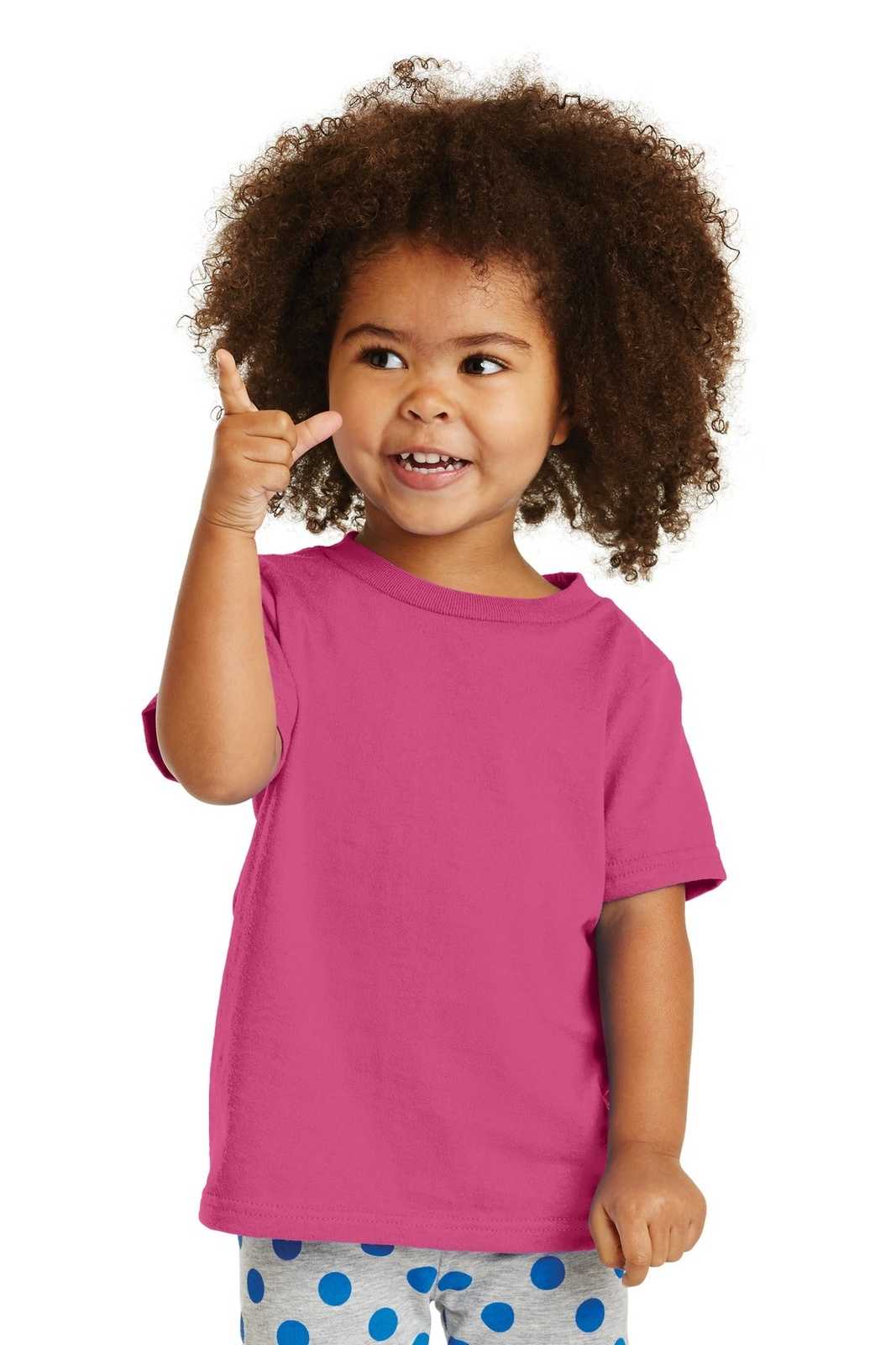 Port & Company CAR54T Toddler Core Cotton Tee - Sangria - HIT a Double - 1