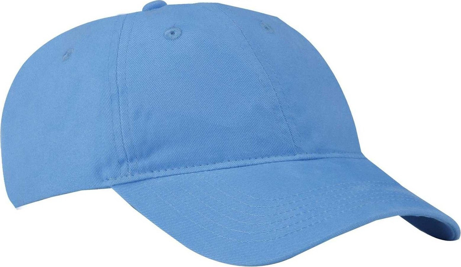 Port & Company CP77 Brushed Twill Low Profile Cap - Carolina Blue - HIT a Double - 1